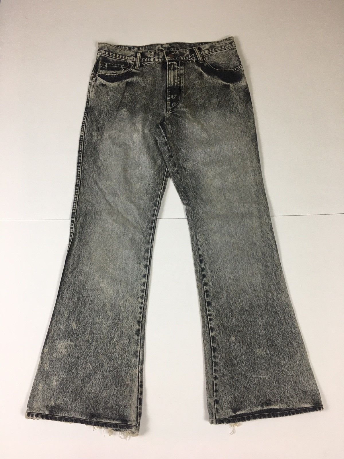 Levi's Vintage Levi’s 530 Bleach Black Flare Size US 34 / EU 50 - 1 Thumbnail