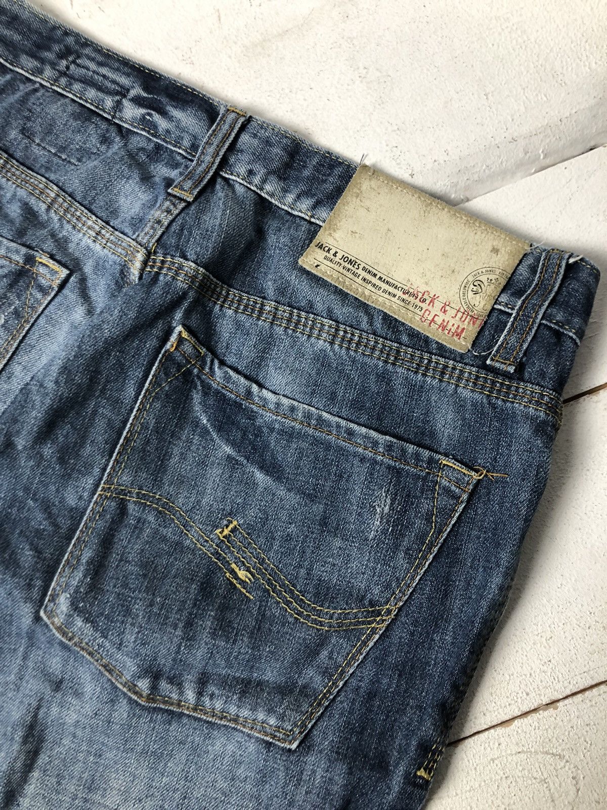 Jack & Jones Japanese Style Achieve Clothing Y2K Destroy Opium Bootcut Size US 32 / EU 48 - 4 Thumbnail
