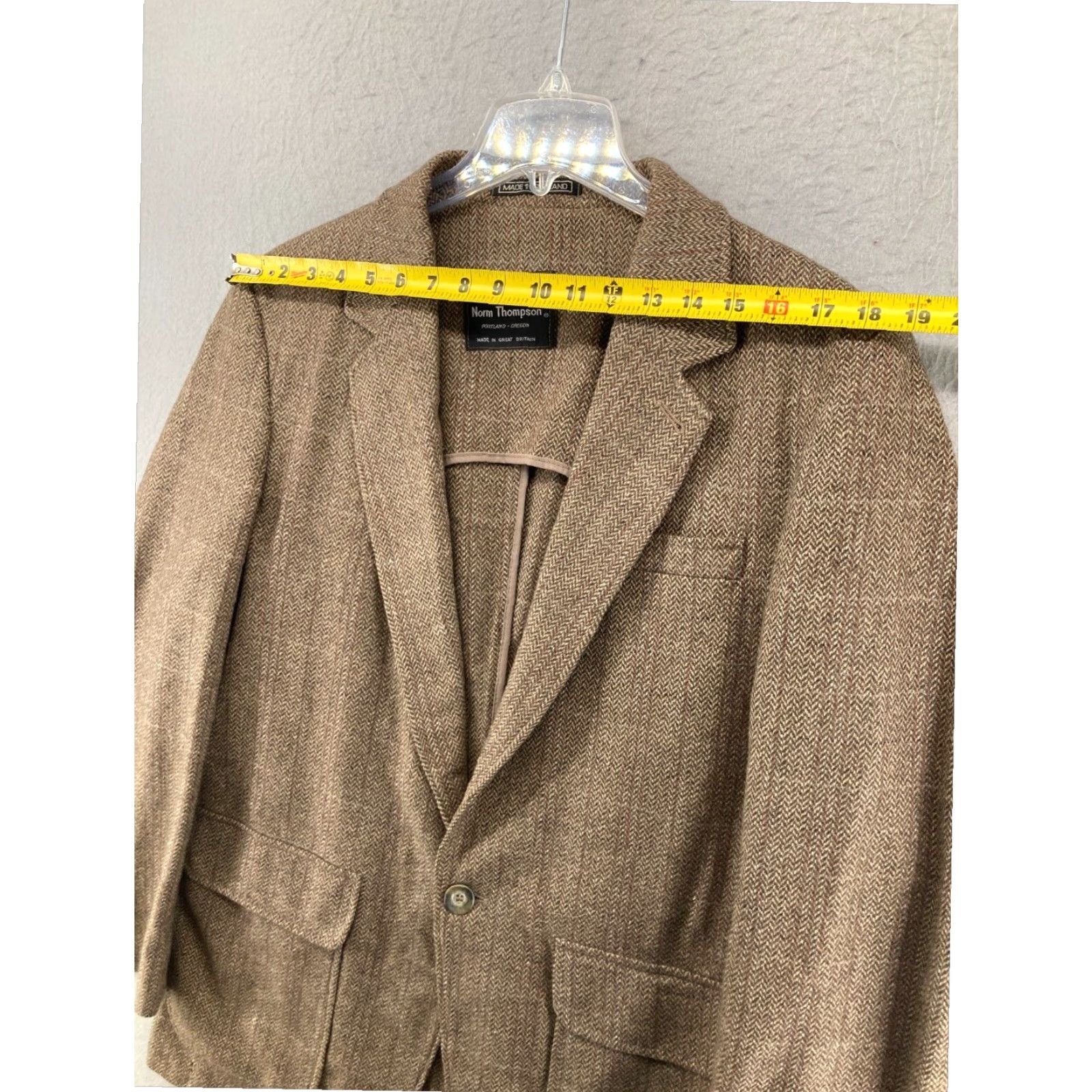 Jim Thompson Vintage Norm Thompson Sports Coat Mens 42R Tweed Size US XS / EU 42 / 0 - 5 Thumbnail