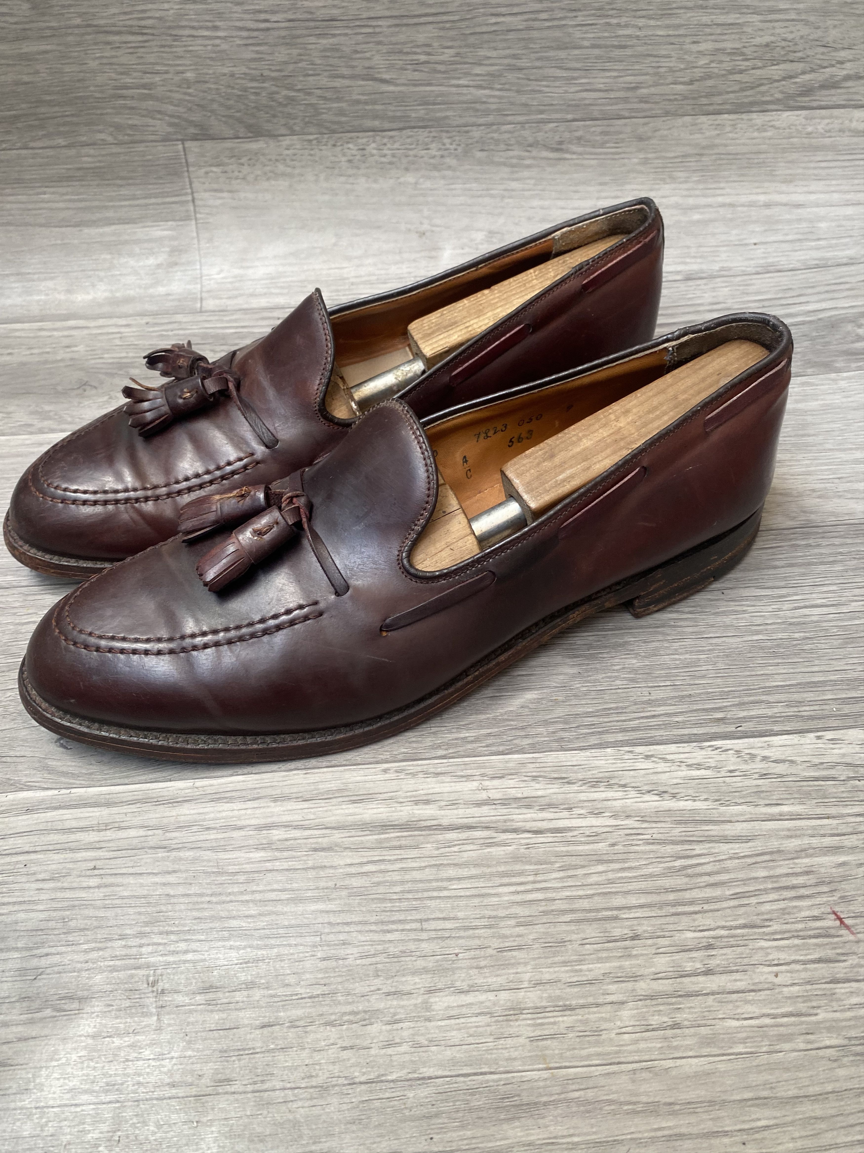 Alden Alden tassel loafers shell cordovan brown shoes sz10A/C Size US 10 / EU 43 - 1 Thumbnail