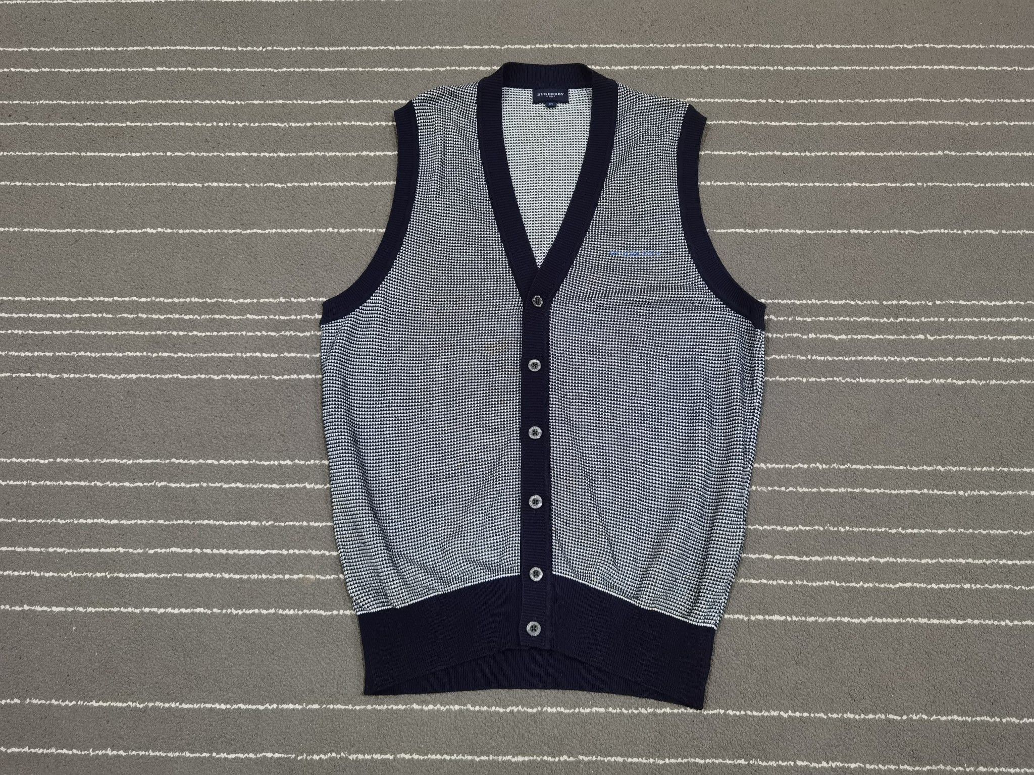 Burberry BURBERRY GOLF cardigan unisex M 7218 Size 36R - 4 Thumbnail