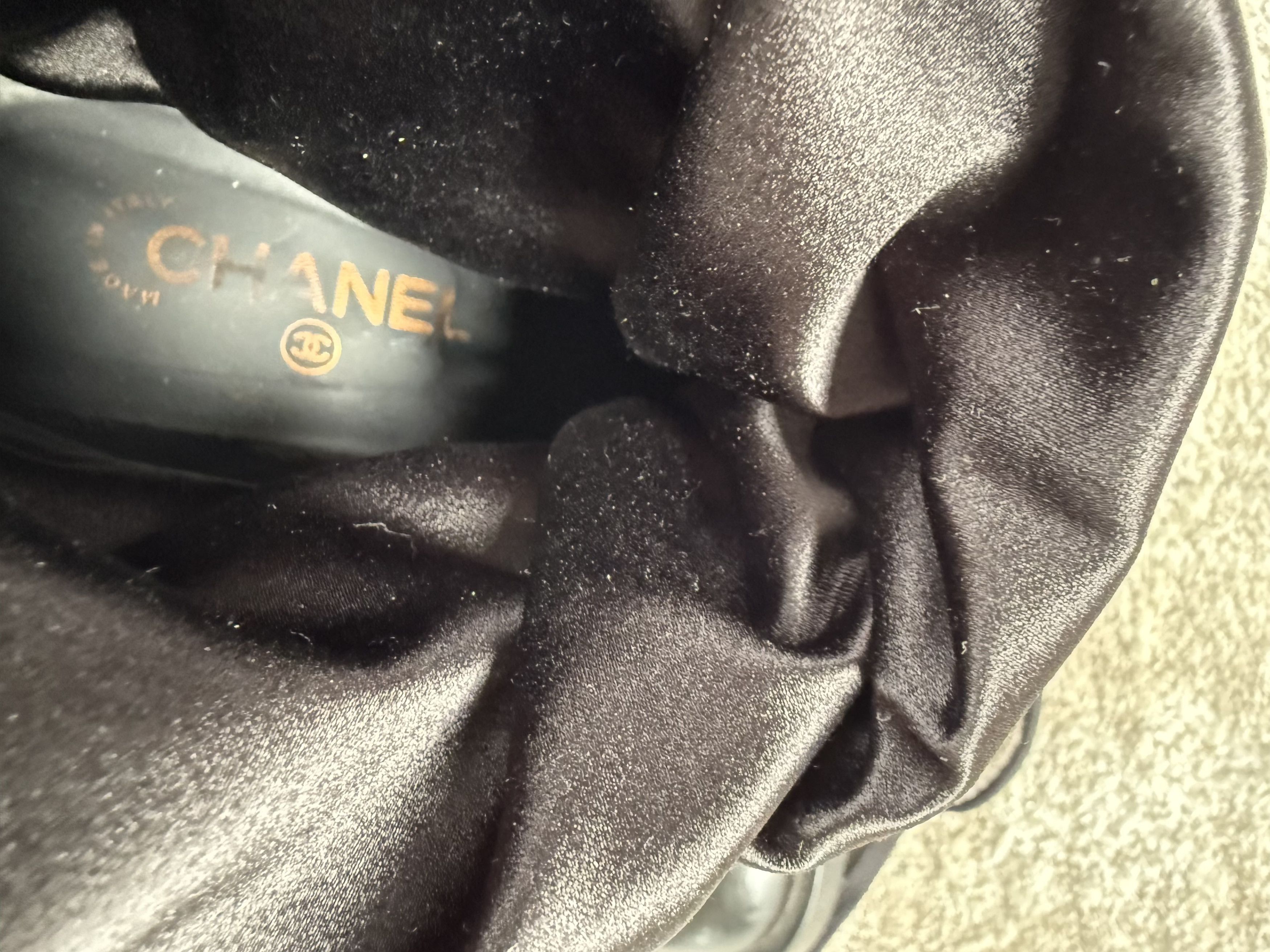 Chanel Chanel Grunge Black Lether Boots Size US 7 / IT 37 - 6 Thumbnail