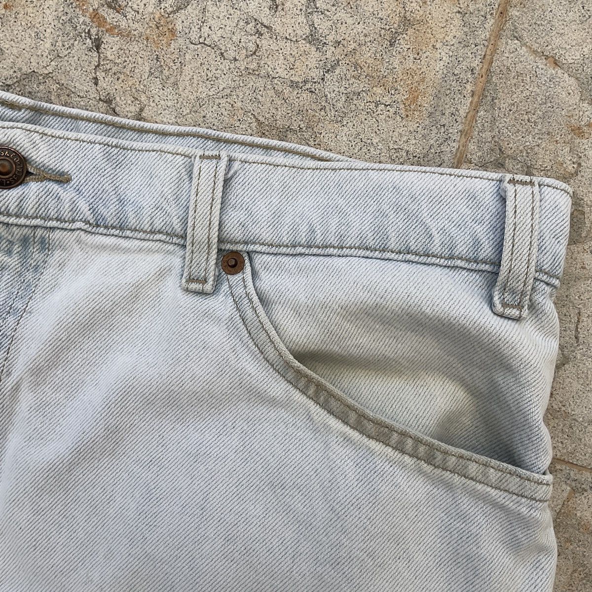 Levi's × Vintage Vintage 80s Levi's Made In USA 550 Orange Tabs Denim Shorts Size US 38 / EU 54 - 4 Thumbnail