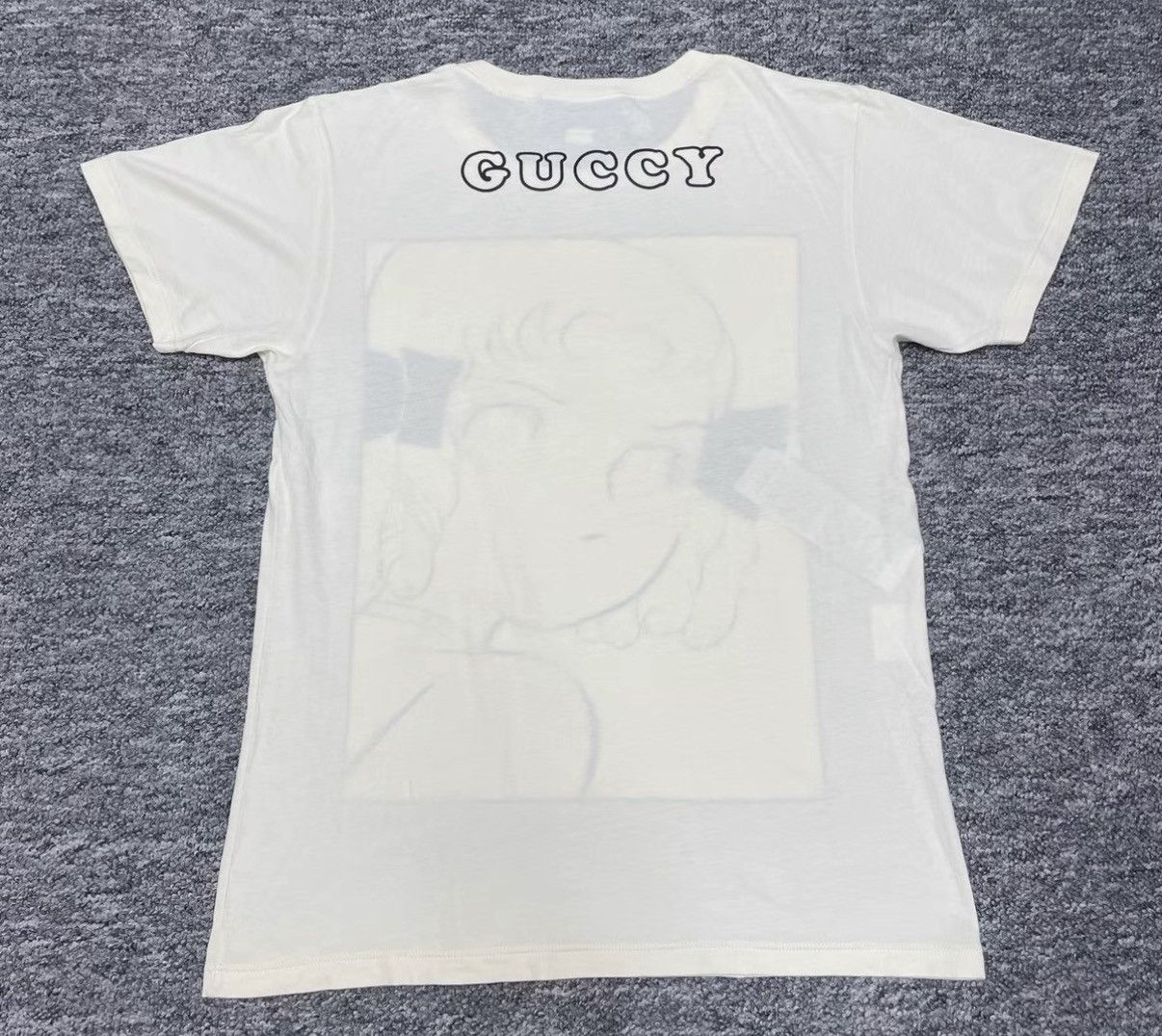 Gucci Gucci Cartoon Character Sequin Print Crew Neck T-shirt K12 Size XXS / US 00 / IT 34 - 2 Thumbnail