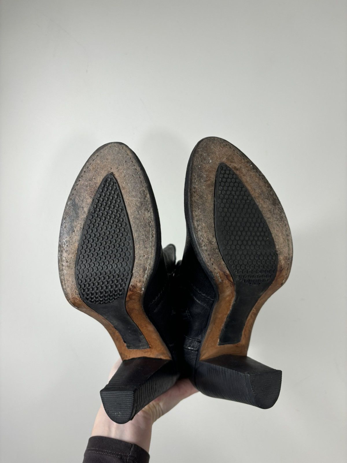 Sendra Sendra Vintage Women’s Avant Garde High Heeled Leather Boots Size US 8 / IT 38 - 13 Thumbnail