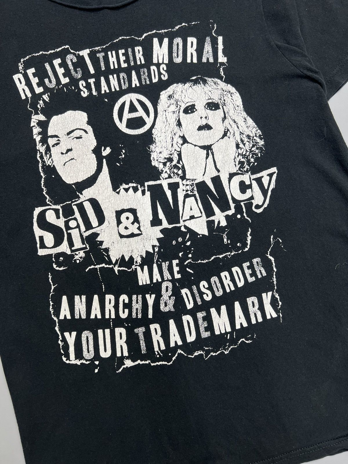 Band Tees × Seditionaries × Vintage Vintage Sid & Nancy 'Reject their Morals' Band Tee Size US M / EU 48-50 / 2 - 3 Thumbnail