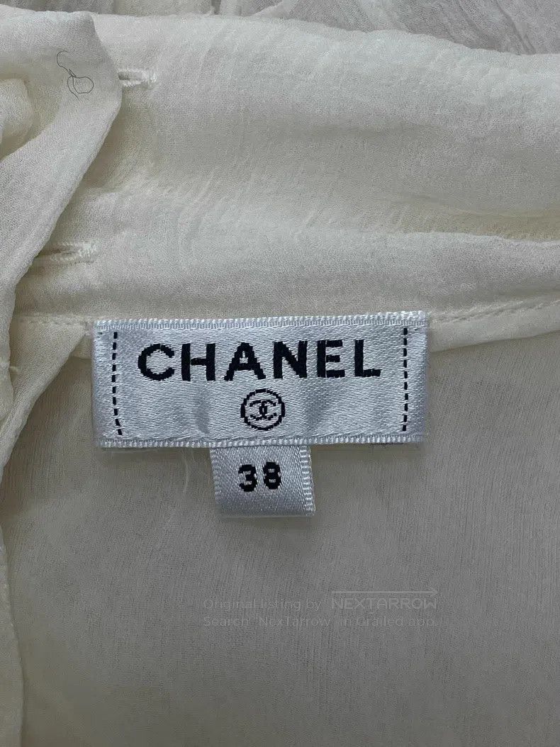 Chanel Chanel White lace silk shirt Size XS / US 0-2 / IT 36-38 - 3 Thumbnail