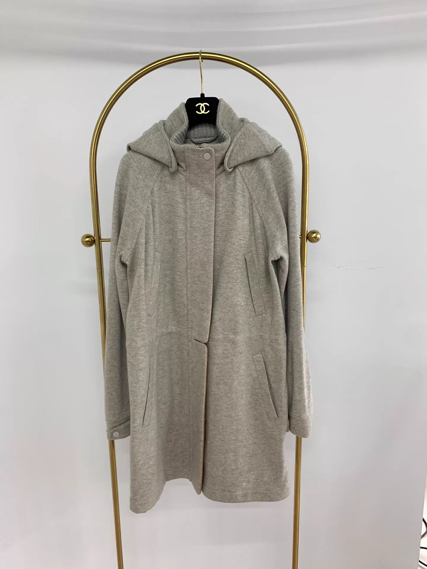 Loro Piana Loro Piana Hooded Cashmere Jacket Gray Size 40 New Size S / US 4 / IT 40 - 1 Thumbnail