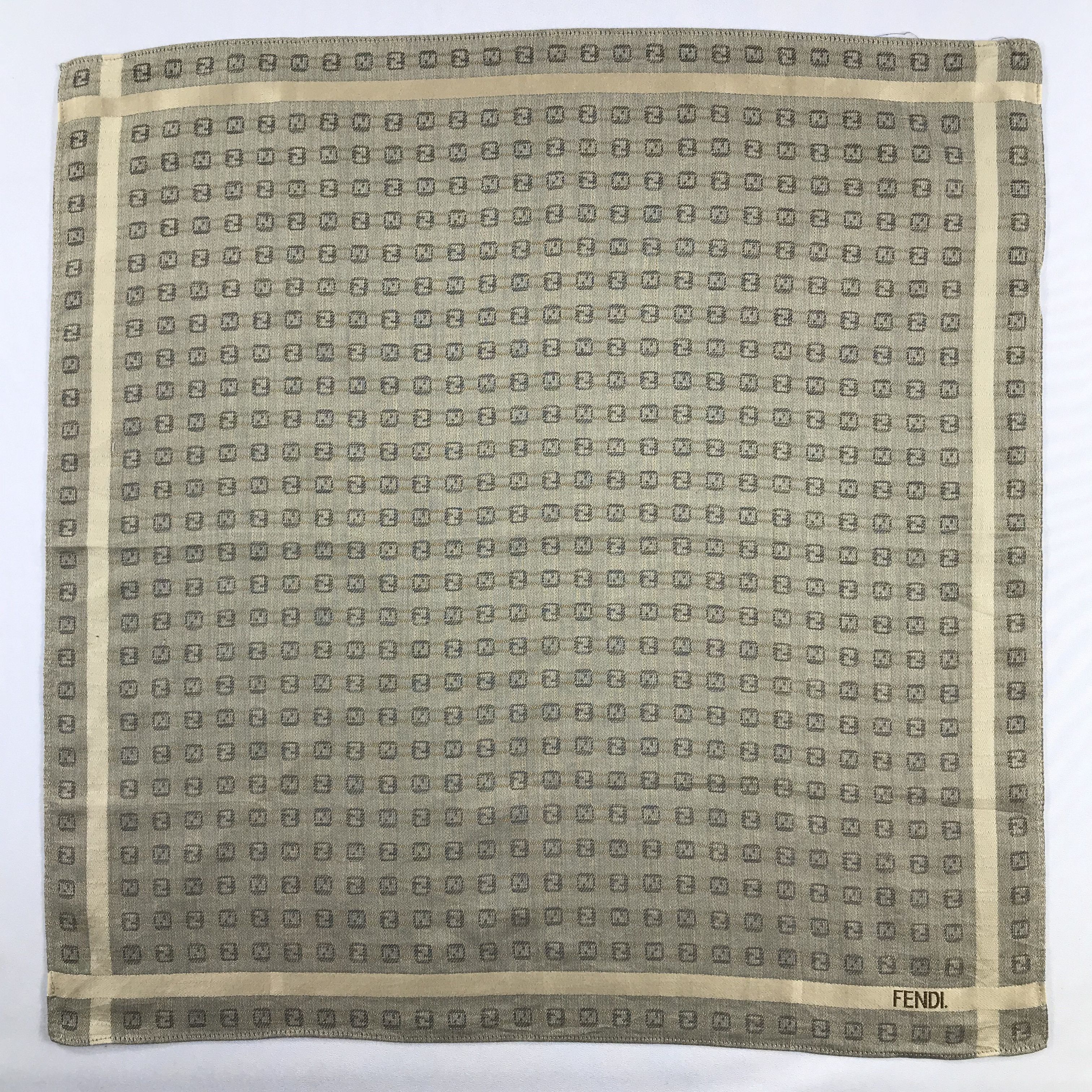 Vintage FenDI Handkerchief / Bandana / Neckerchief C661 Size ONE SIZE - 3 Thumbnail