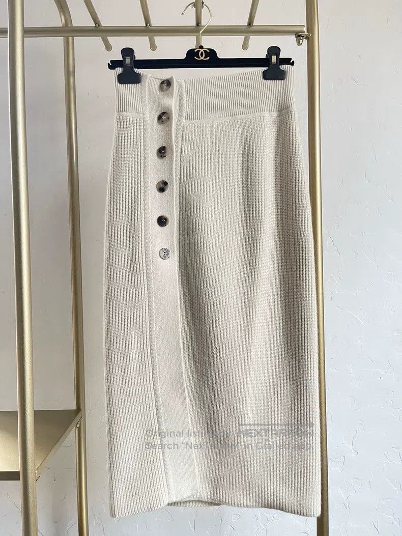Hermes Hermes White Knitted Top Size XXS / US 00 / IT 34 - 6 Thumbnail