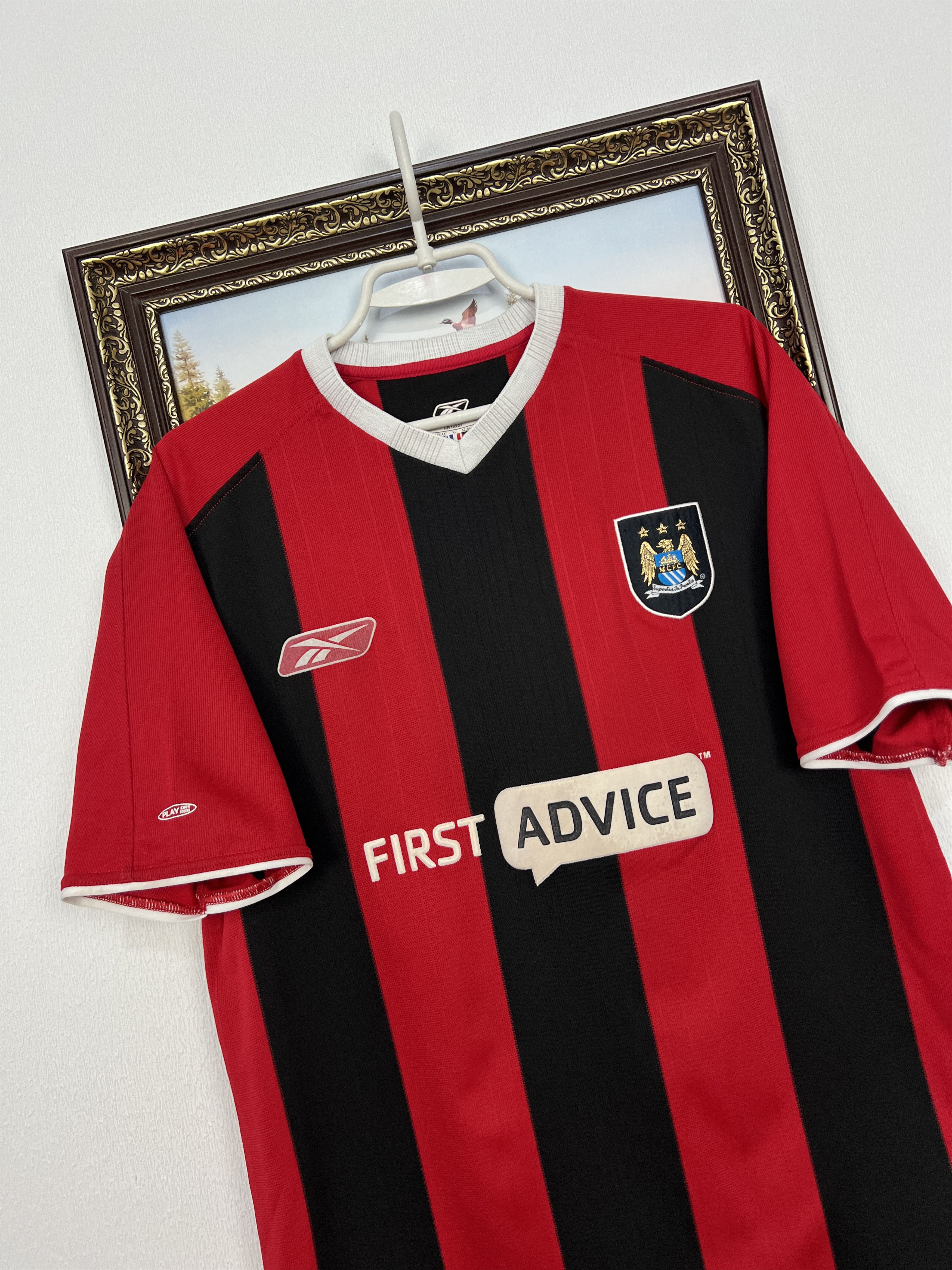 Reebok Manchester City Away football shirt 2003 Soccer Reebok Size US L / EU 52-54 / 3 - 4 Thumbnail