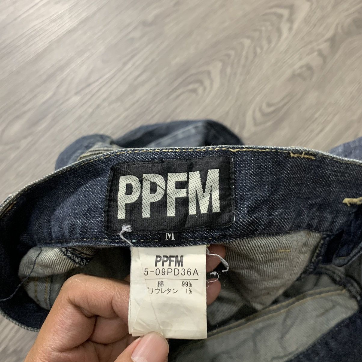 Japanese Brand 🇯🇵 Vintage PPFM Bondage Banana Curve Cut Punk Denim 🇯🇵 Size US 33 - 10 Thumbnail