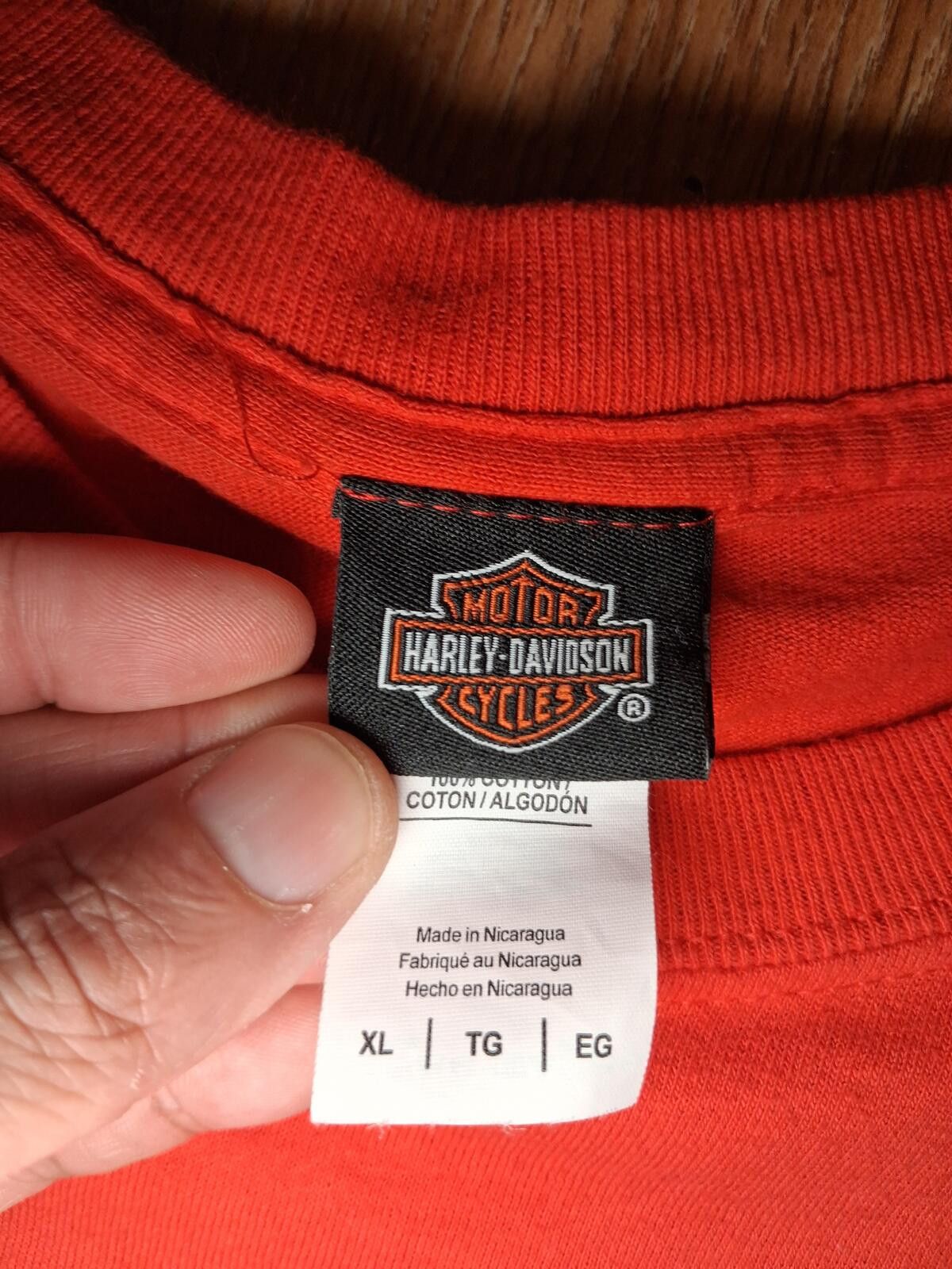 Harley Davidson Harley Davidson Motorcycles T Shirt XL Red Cotton Key West Size US XL / EU 56 / 4 - 2 Thumbnail