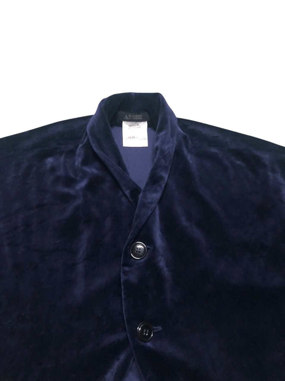 ATSURO TAYAMA × Japanese Brand × Vintage Vintage Atsuro Tayama Velvet Cropped Cardigan Two Button Size L / US 10 / IT 46 - 4 Thumbnail