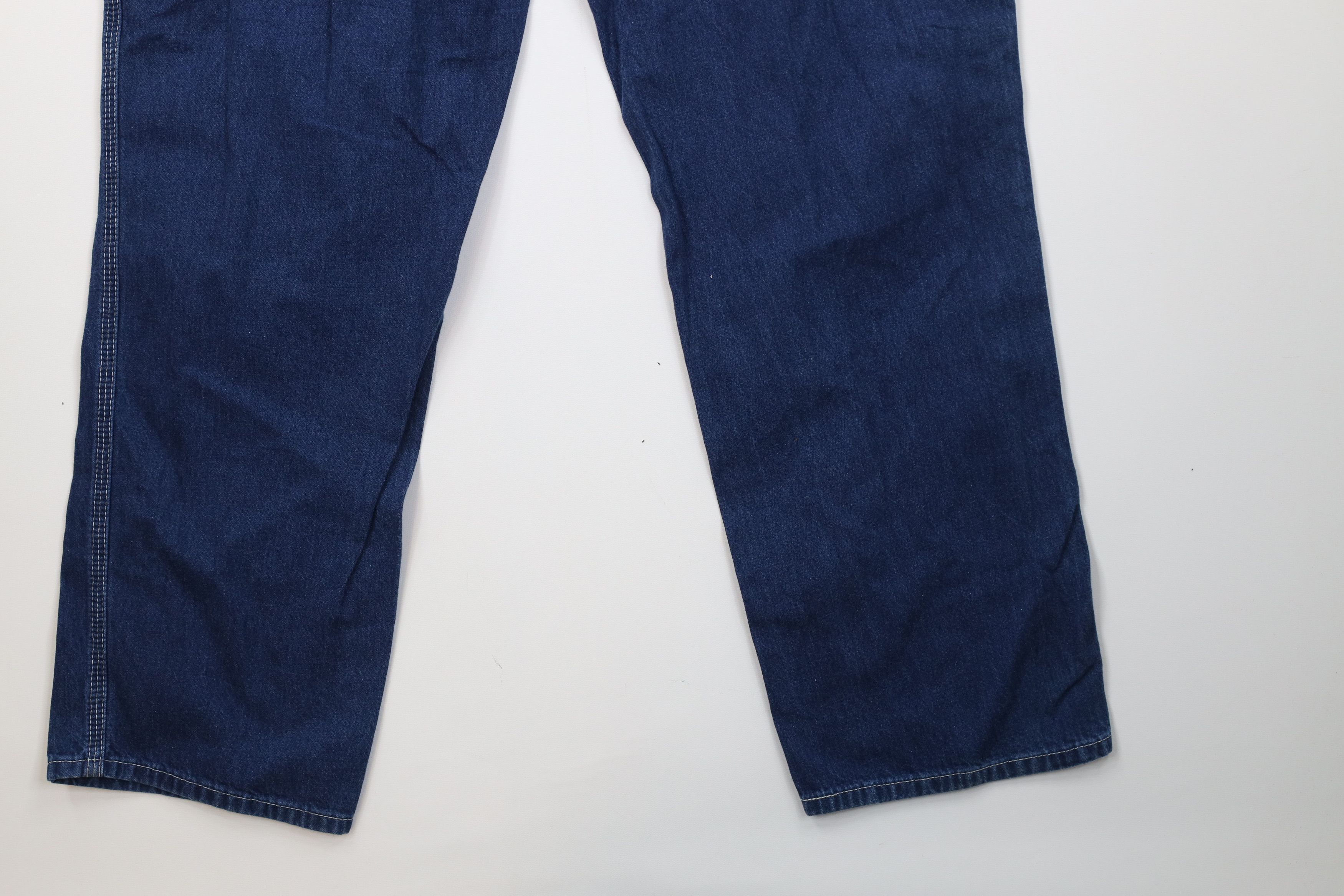 Carhartt Vintage Carhartt Wide Leg Dungaree Denim Jeans Blue Cotton Size US 38 / EU 54 - 13 Thumbnail