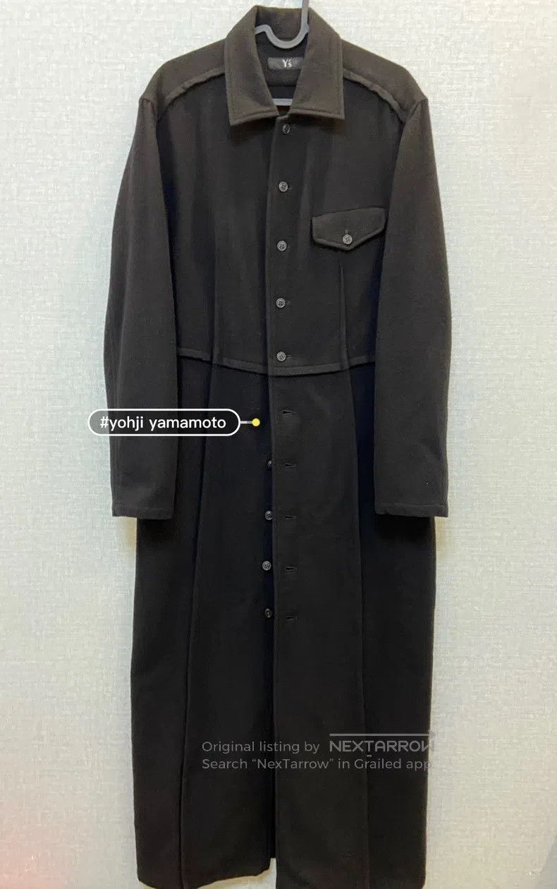 Yohji Yamamoto Yohji Yamamoto Long Black Coat Size US S / EU 44-46 / 1 - 1 Thumbnail