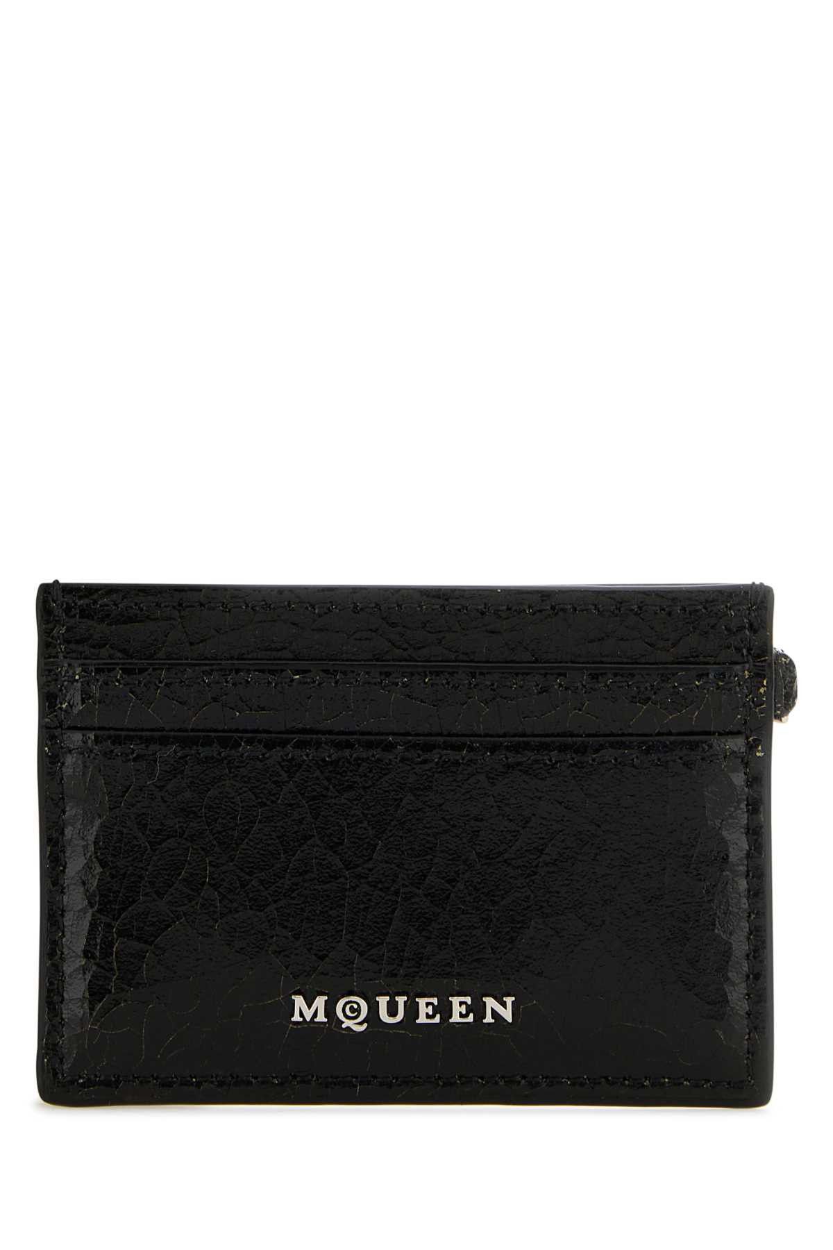 Alexander McQueen Black Leather Card Holder Size ONE SIZE - 1 Thumbnail