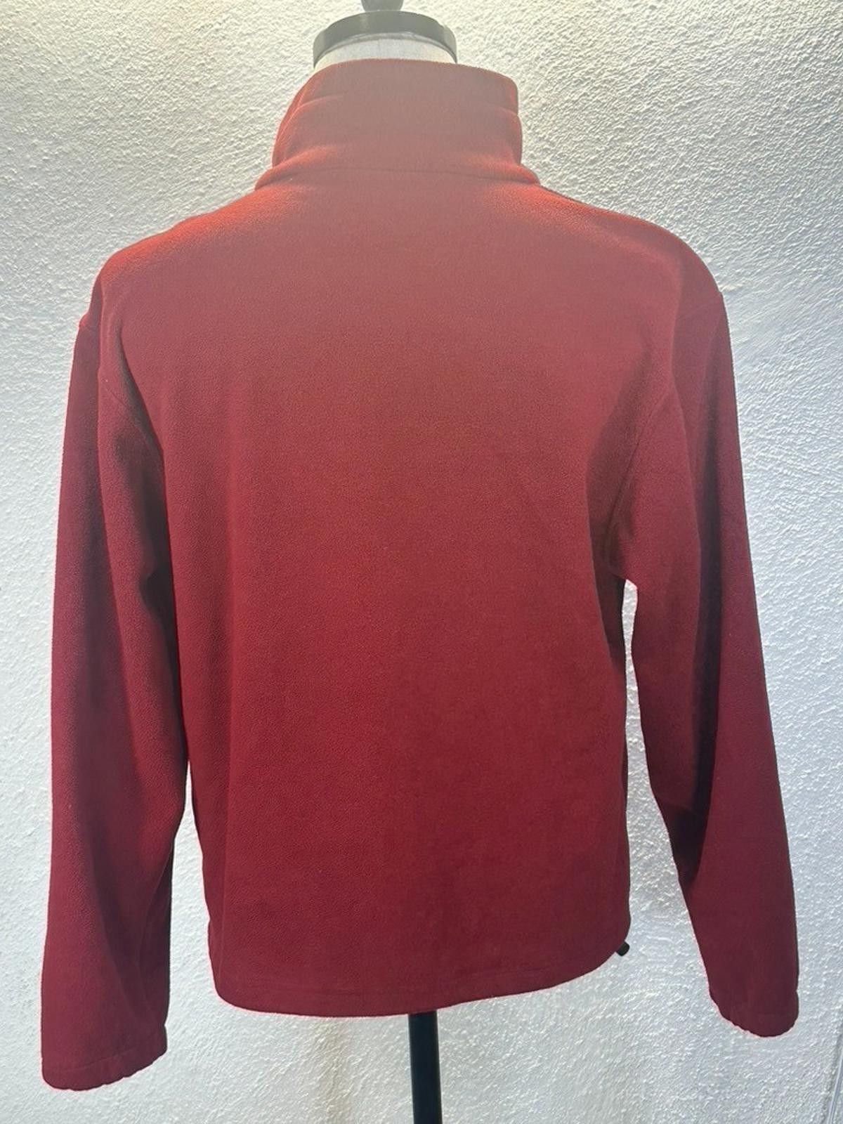 Bass Pro Shops Bass Pro Shops Men's Small Red Full Zip Fleece Jacket Size US S / EU 44-46 / 1 - 3 Thumbnail