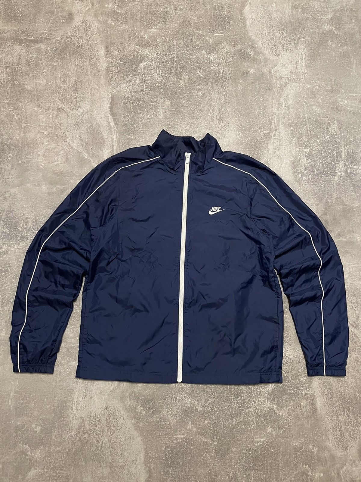 Vintage Nike Nylon Track Jacket Drill