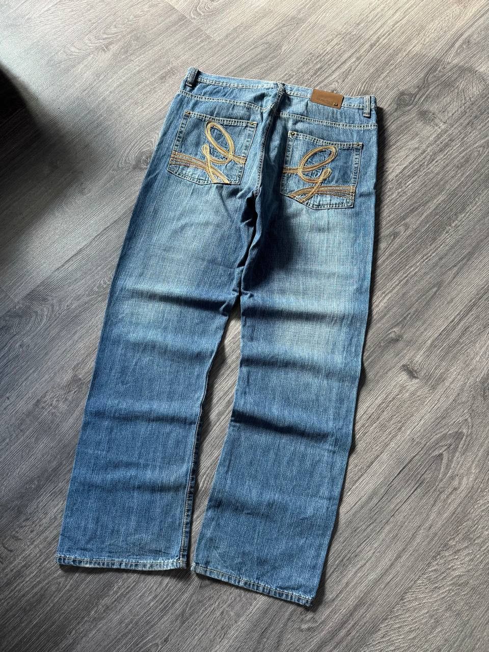 G-Unit Vintage Baggy Rap Hip Hop Wide Wash Jnco Denim Jeans