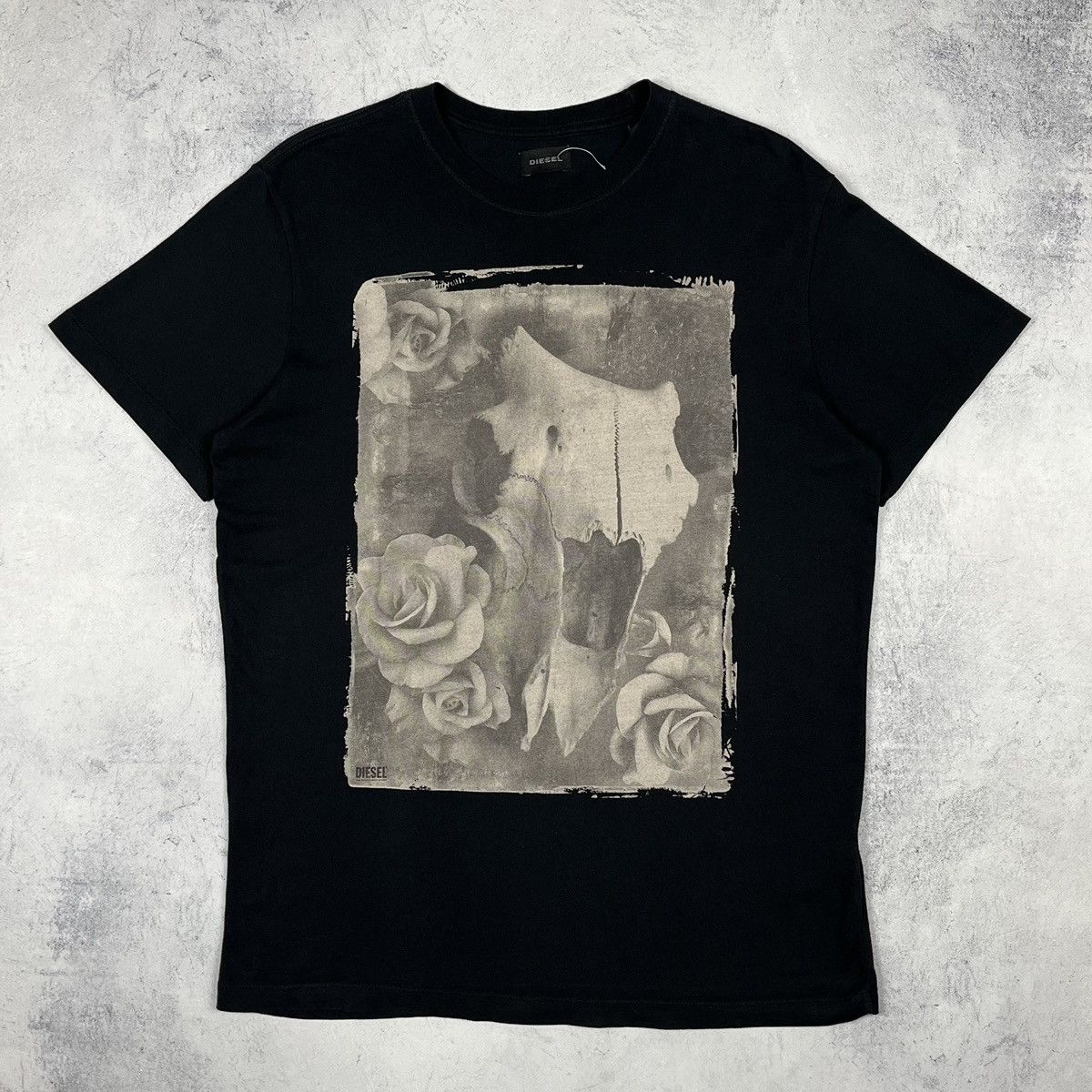 Diesel Vintage Diesel Cow skull bones big logo tee 90’s Size US M / EU 48-50 / 2 - 2 Thumbnail