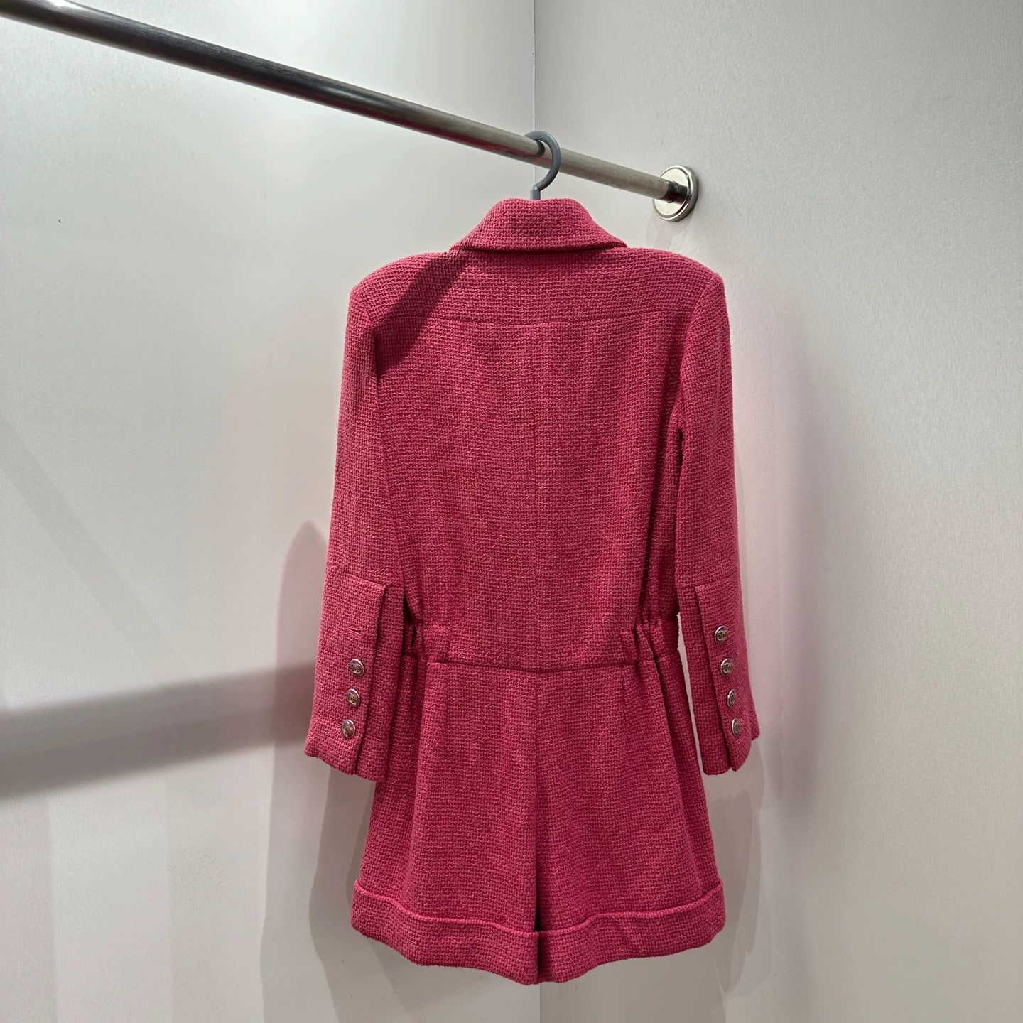Chanel Chanel single-breasted wool playsuit 36 feb405 cotton Size XS / US 0-2 / IT 36-38 - 2 Thumbnail
