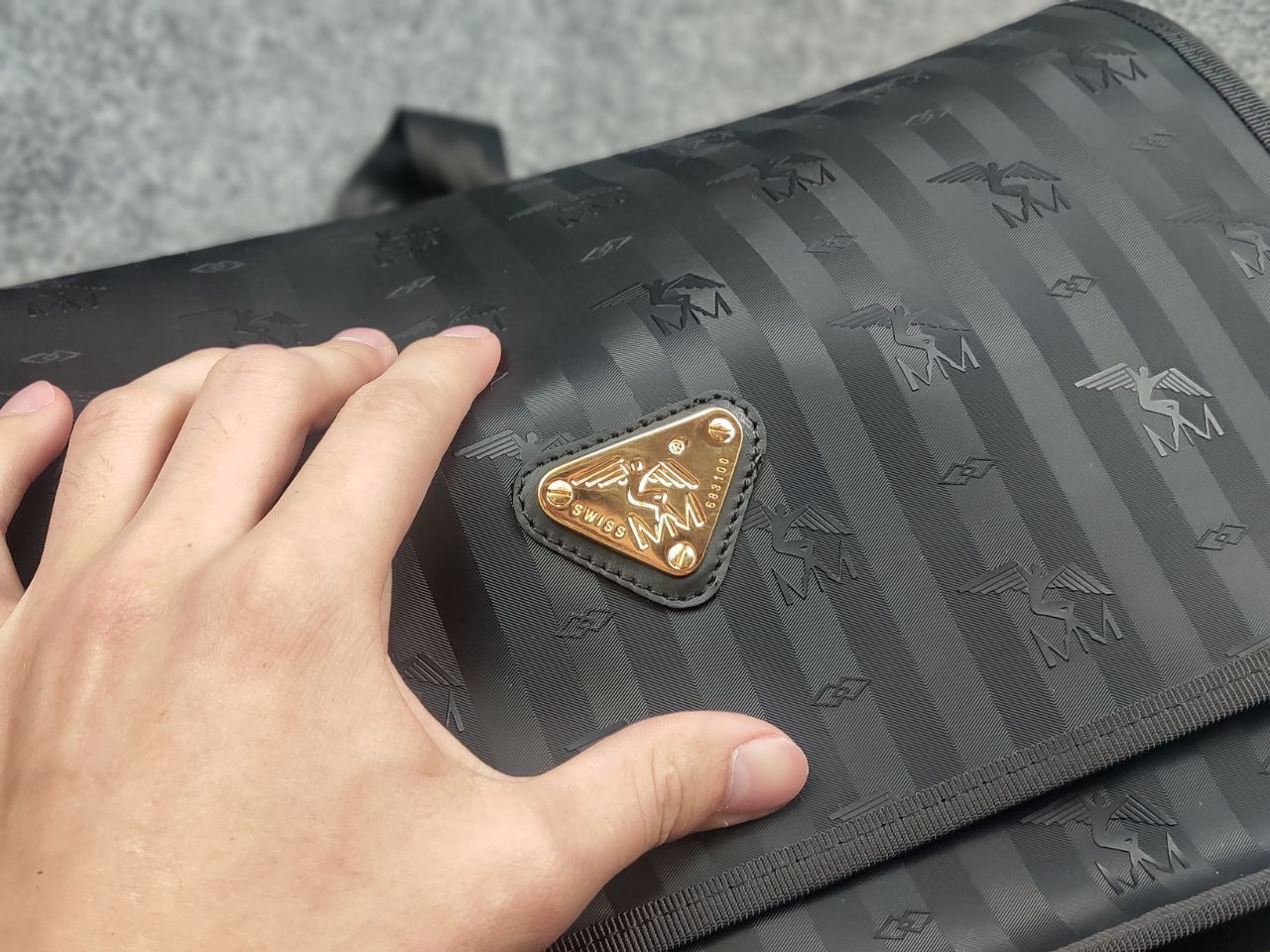 Maison Mollerus bag Crossbody Vinerus Black canvas unisex Bags Luggage