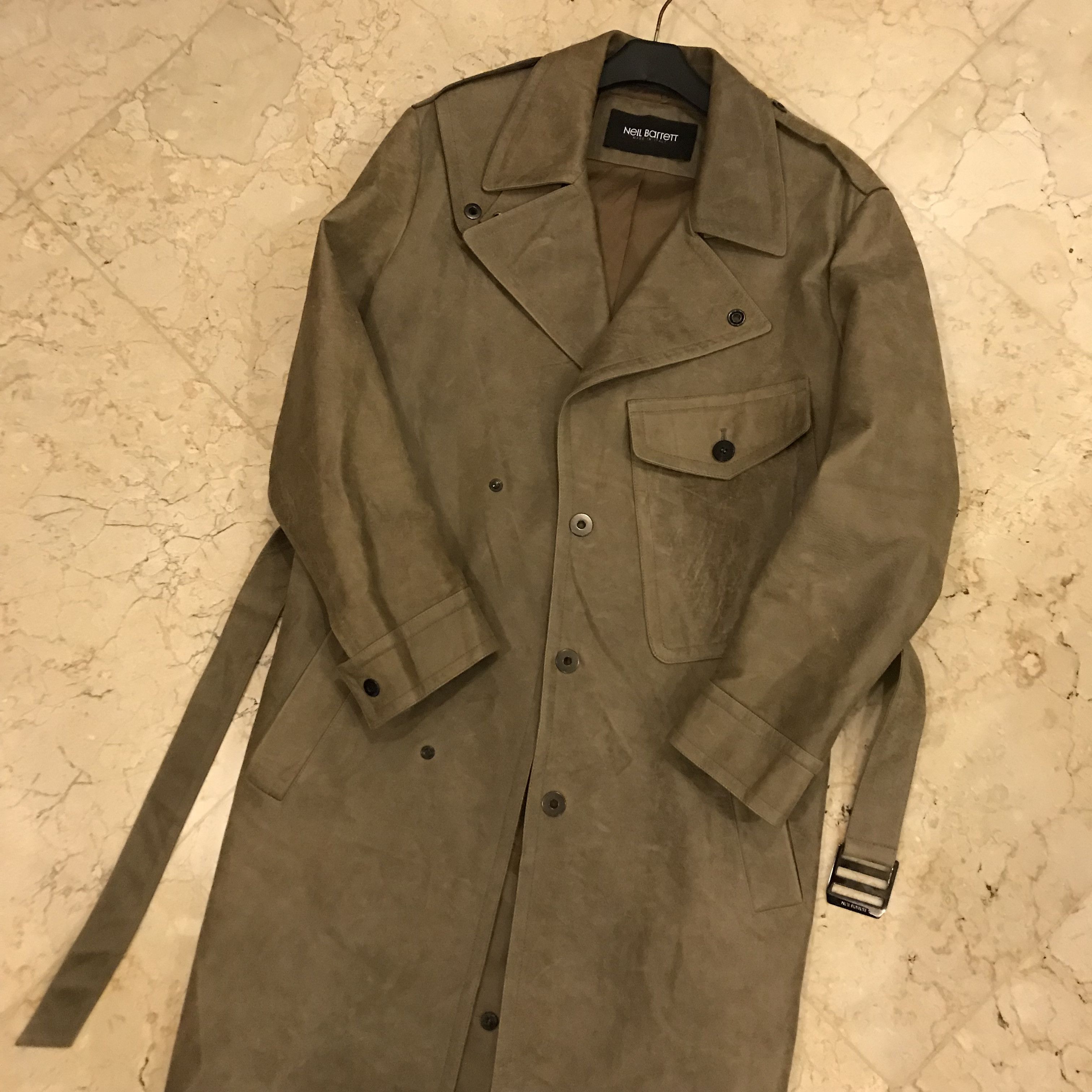 Neil Barrett Neil Barret Bos Taurus Leather Trench Coat *Rare item Size US M / EU 48-50 / 2 - 4 Thumbnail