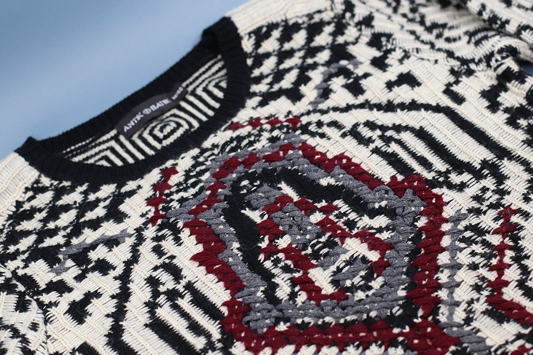 Antik Batik Ethnic Pattern Wool-Acrylic Sweater by Antik Batik, M/40 Size M / US 6-8 / IT 42-44 - 6 Thumbnail