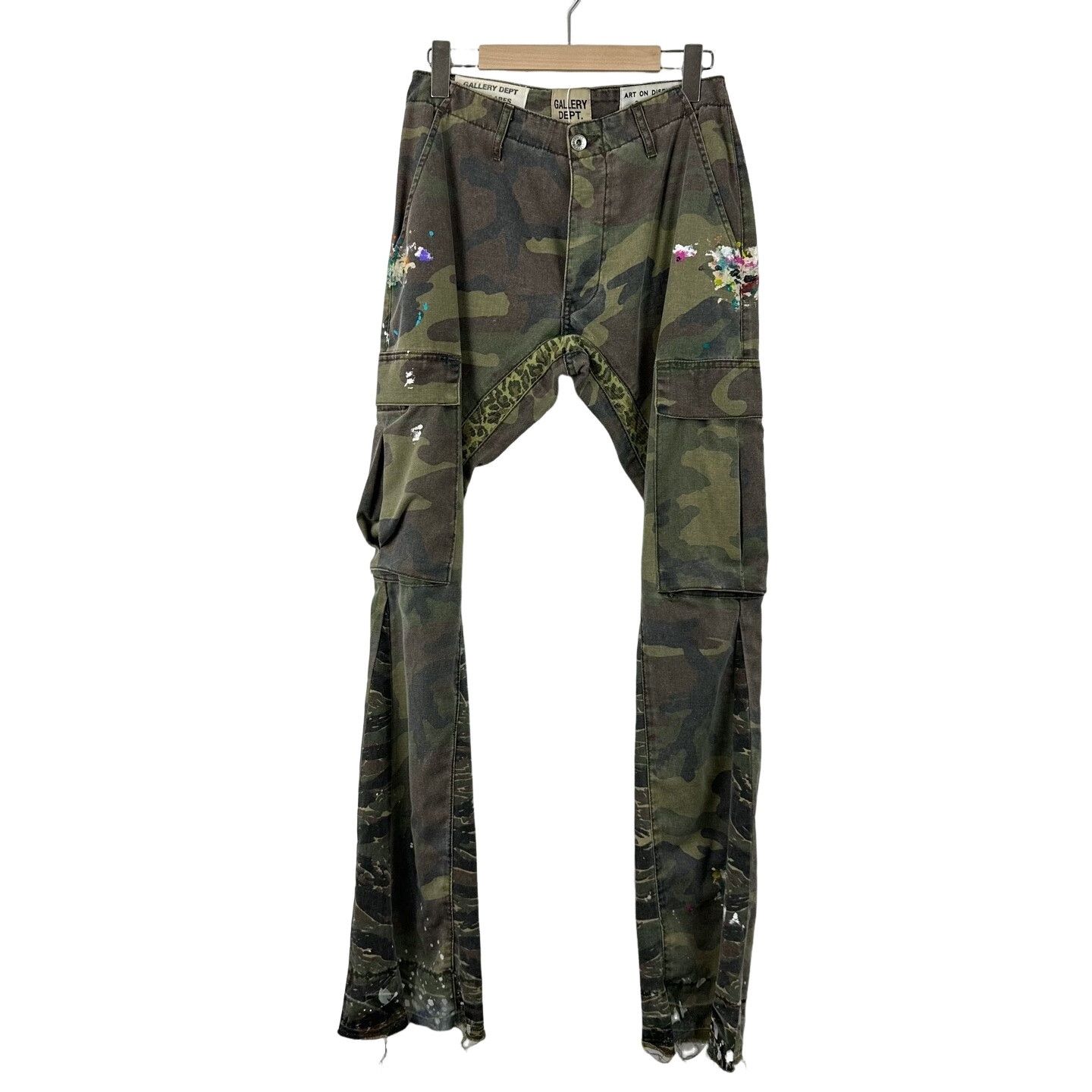 Gallery Dept. GALLERY DEPT. Paint Splatter Camo Flares 28 Size US 28 / EU 44 - 1 Thumbnail