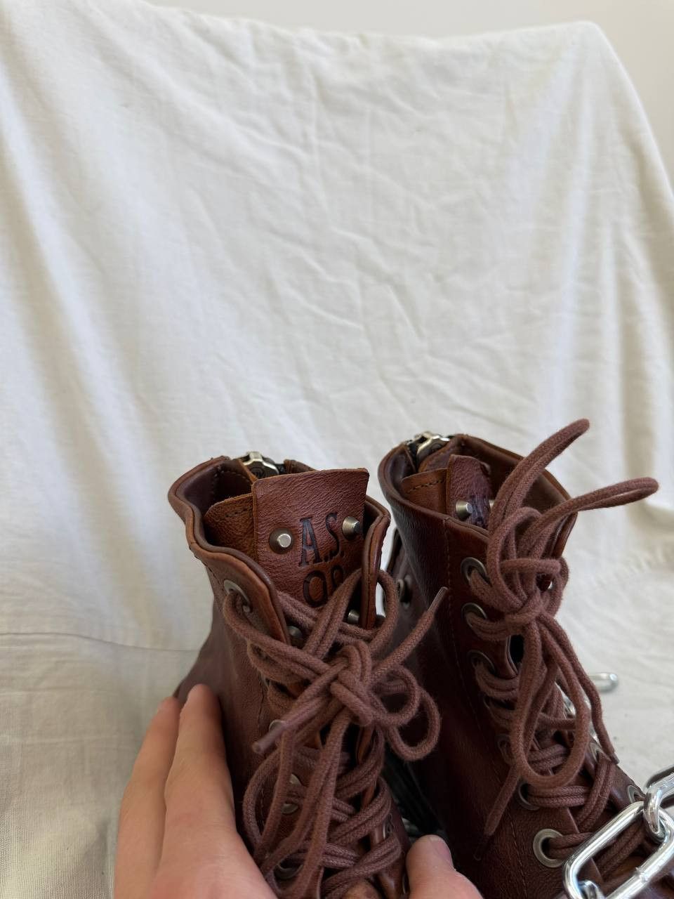 A.S.98 Avant Garde A.S. 98 14th Addiction Style Leather Boots Size US 7 / IT 37 - 11 Thumbnail