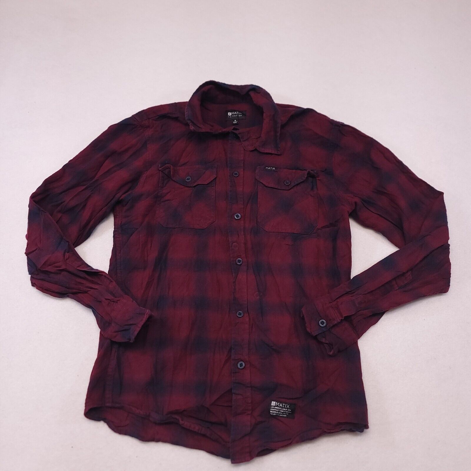 Matix Matix Tartan Flannel Button Up Shirt Mens Size Small S Red Size US S / EU 44-46 / 1 - 2 Thumbnail