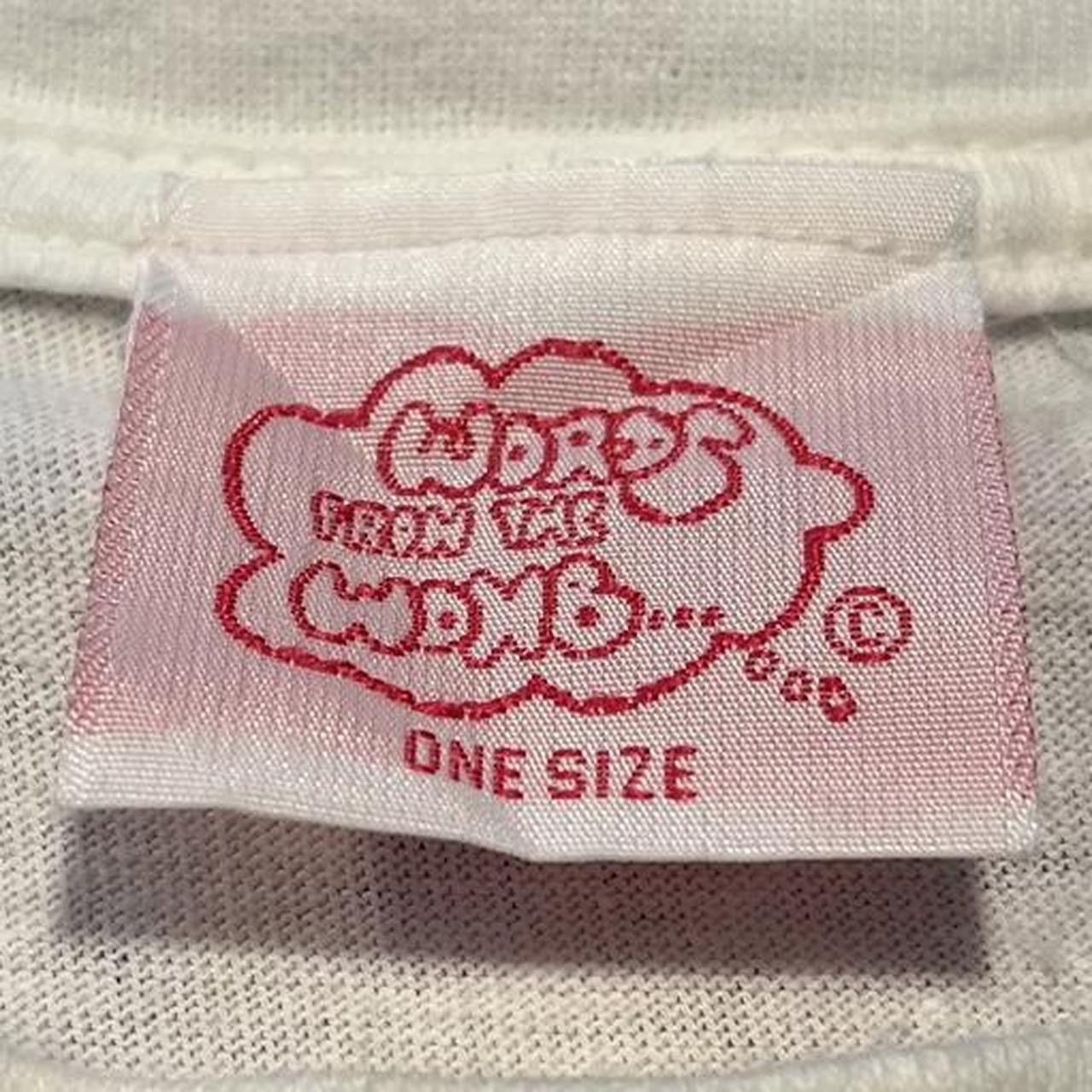 Vintage Vintage 90s Words from the Womb Cartoon Baby Funny Tshirt Size US XL / EU 56 / 4 - 4 Thumbnail