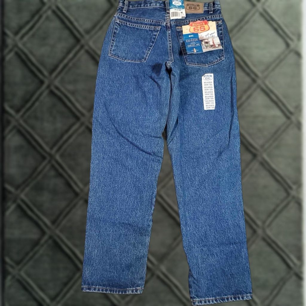 Route 66 VINTAGE VTG 90s Y2K Route 66 Jeans K MART TAG 100% Cotton 28 X 29 Rare Dead Stock Size US 28 / EU 44 - 1 Thumbnail