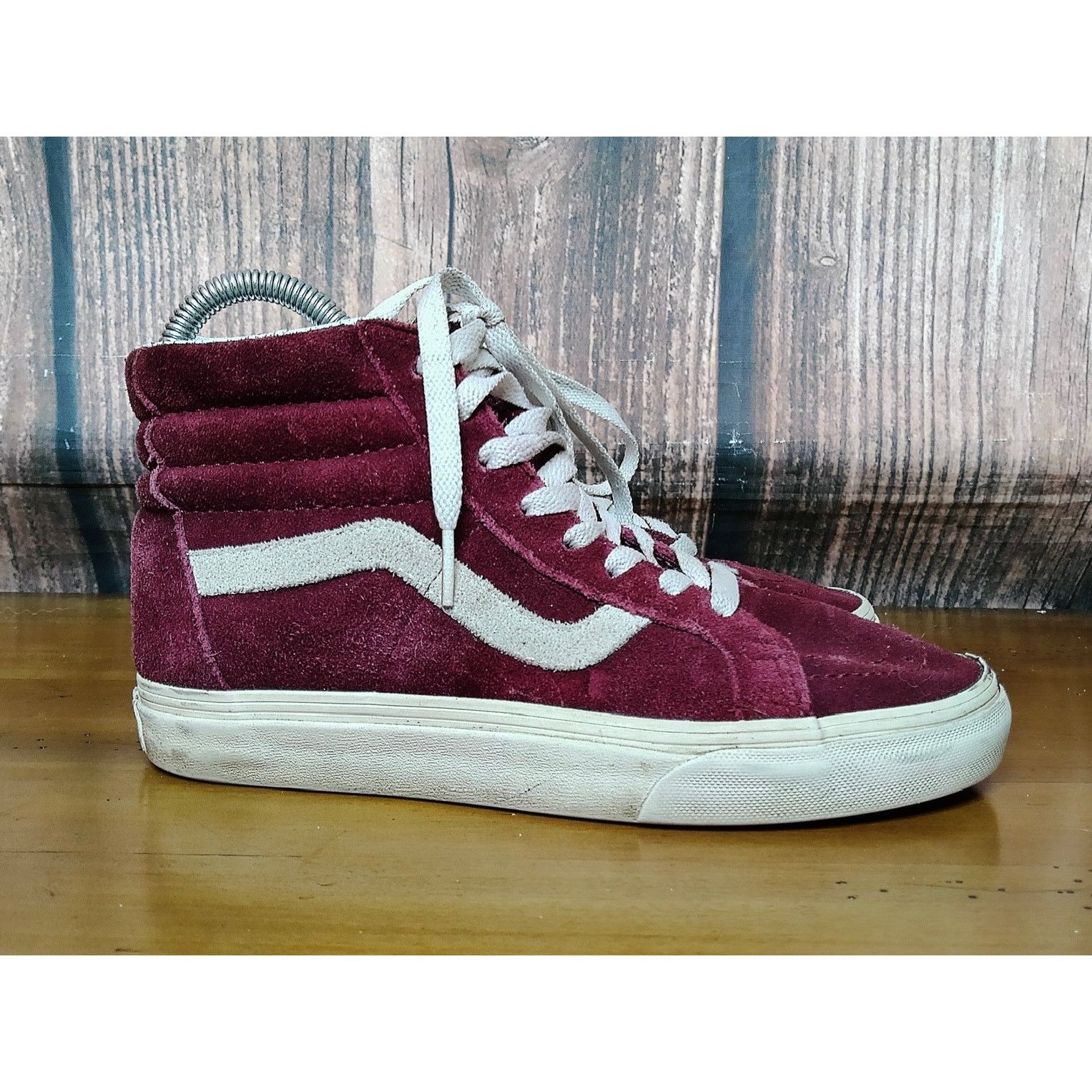 Vans Vans Sk8-Hi High Top Sneakers Burgundy Maroon M5/W6.5 Size US 5 / EU 37 - 4 Thumbnail
