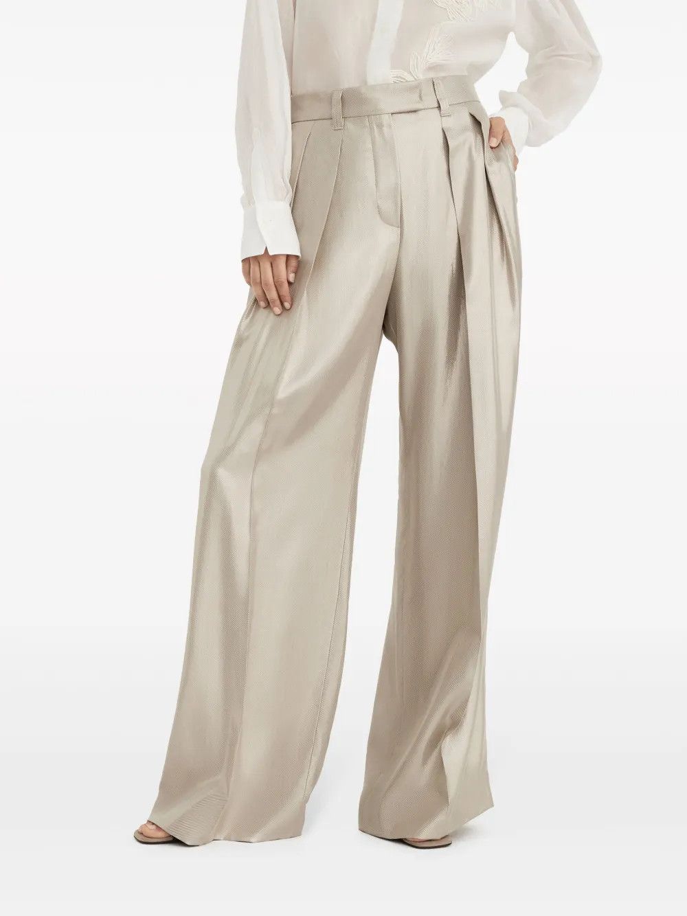 Brunello Cucinelli o1w1db10825 Pant in Open Beige Size 30" / US 8 / IT 44 - 1 Thumbnail