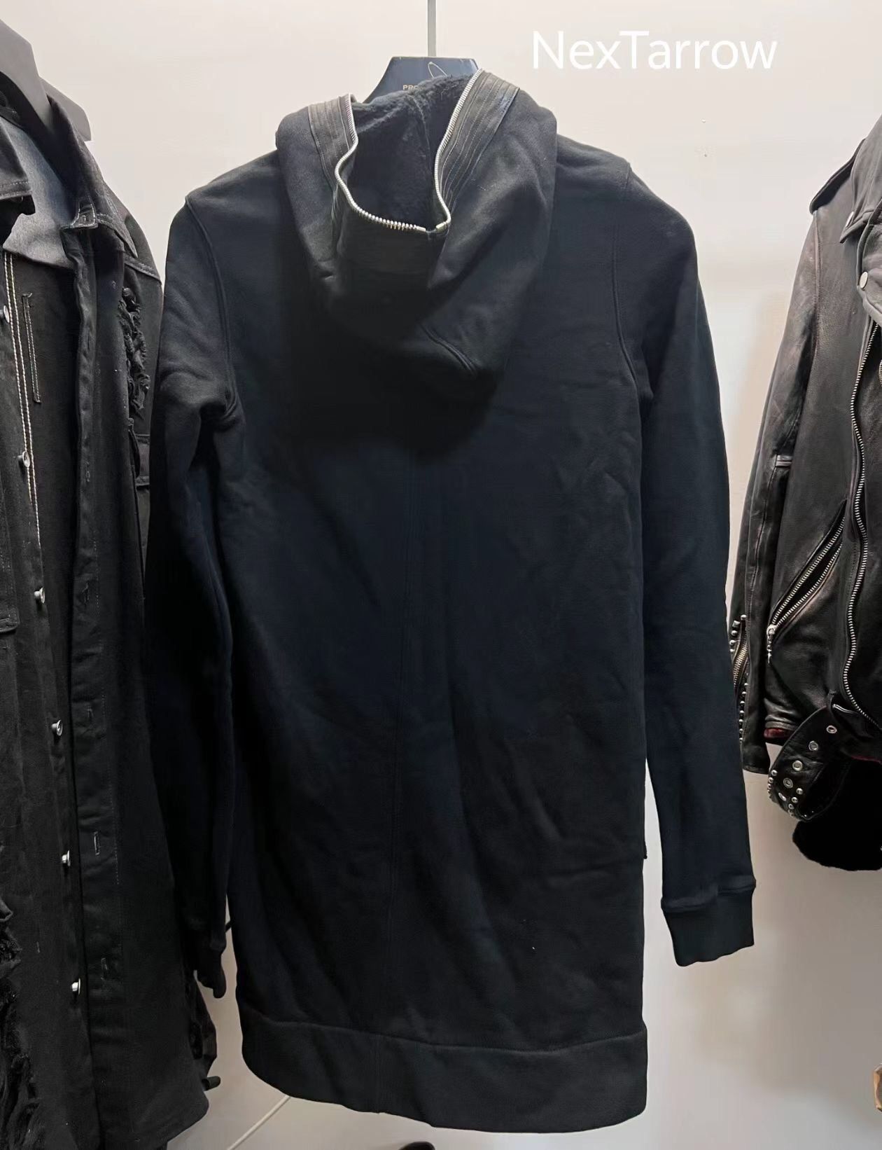 Rick Owens Rick Owens 14 mainline split leather mid length hooded Size US XS / EU 42 / 0 - 2 Thumbnail