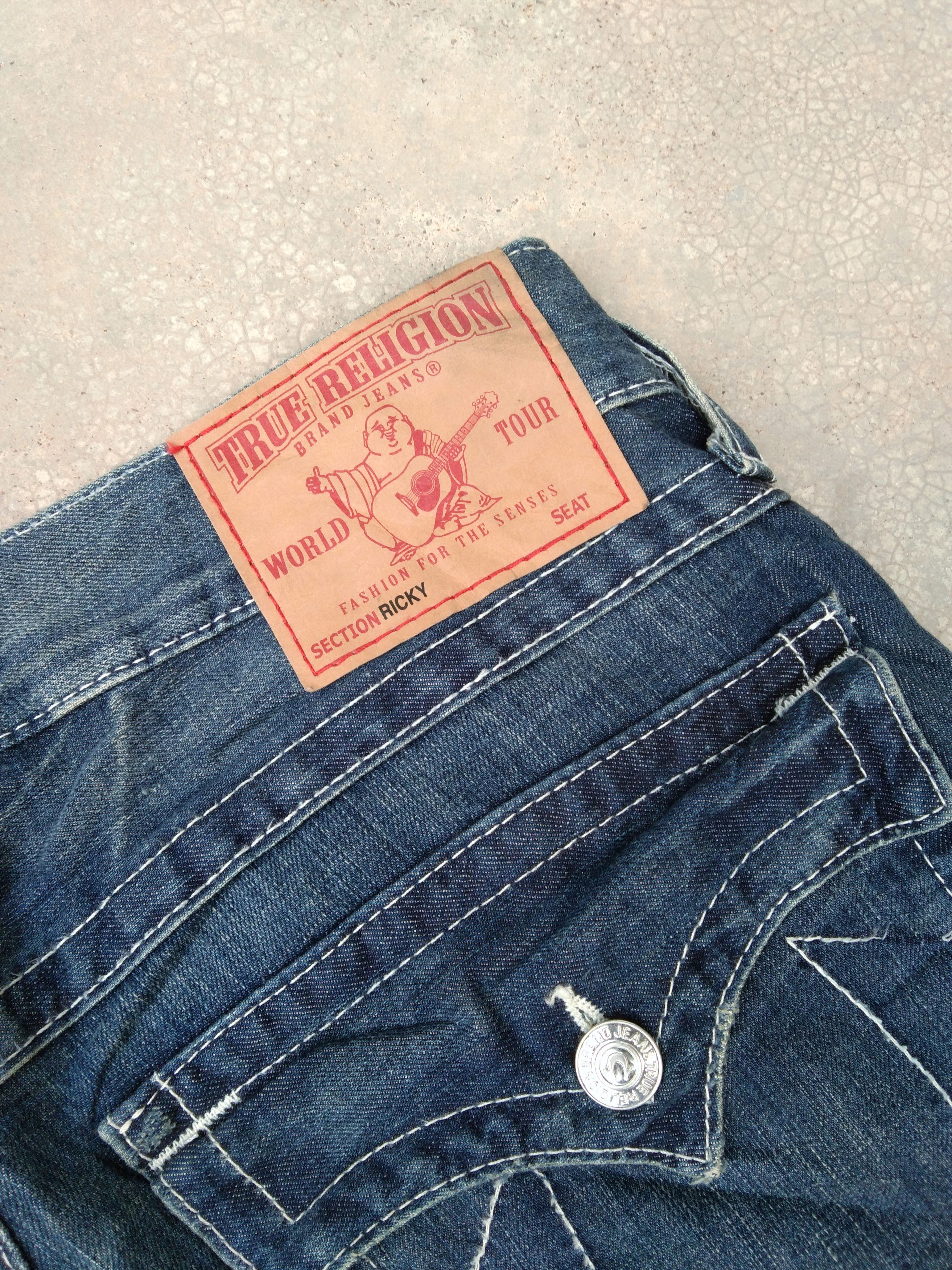 Japanese Brand × True Religion × Vintage Vintage True Religion Made In USA Bootcut Flared Jeans 34x36 Size US 34 / EU 50 - 6 Thumbnail