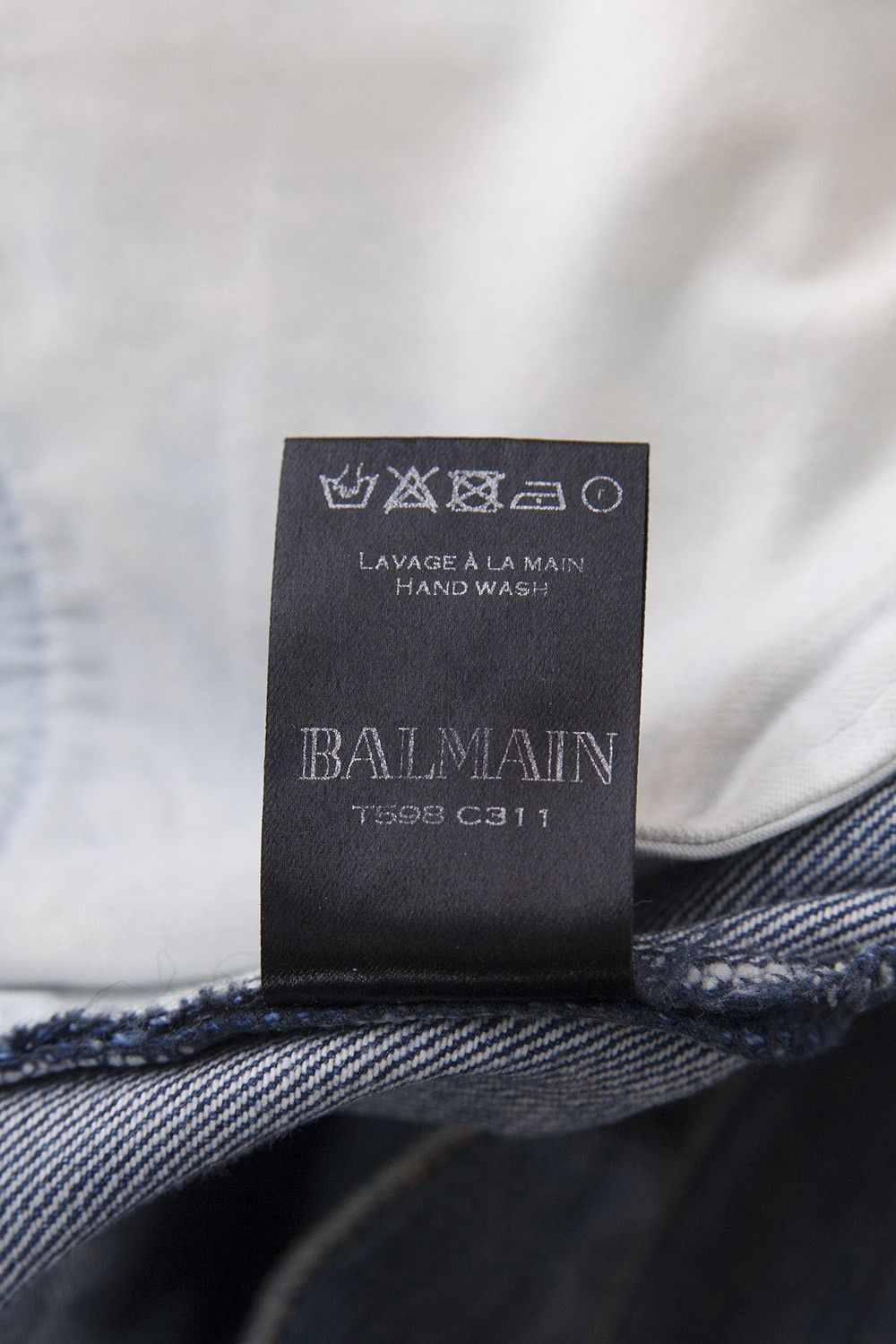 Balmain SS13 J-shape denim jeans Size US 31 - 7 Thumbnail