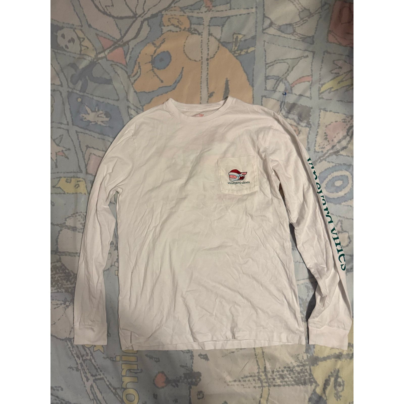 Vineyard Vines Vineyard Vines 2017 Christmas Long Sleeve Tee Size S / US 4 / IT 40 - 1 Thumbnail