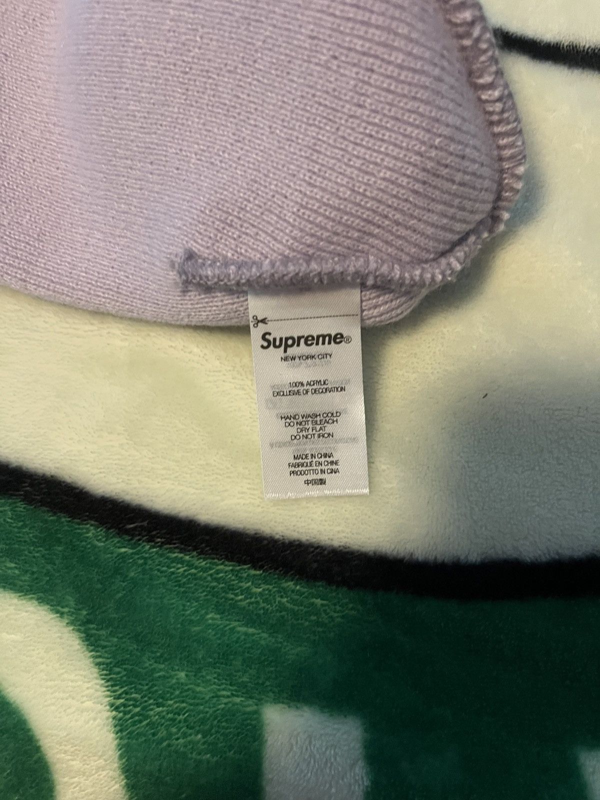 Supreme Supreme Purple Sticky Note Beanie Size ONE SIZE - 3 Thumbnail
