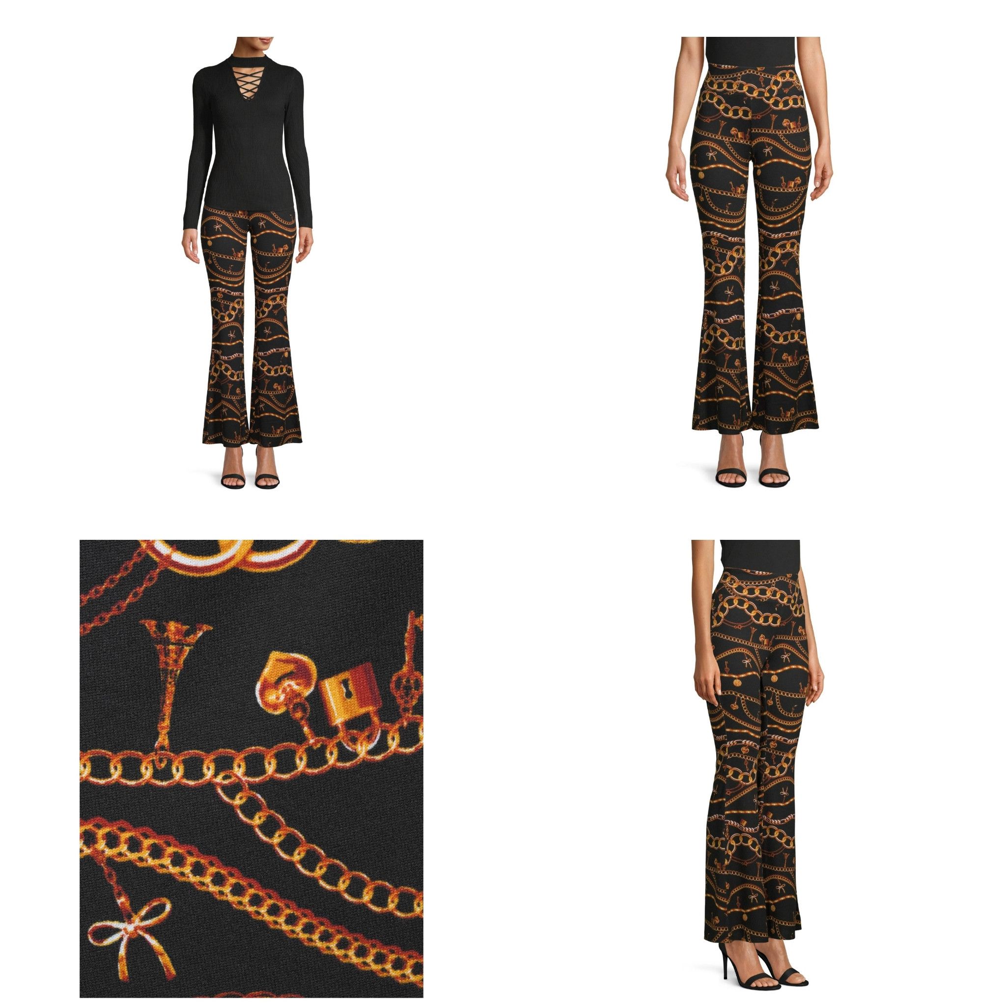 Other No Boundaries - Juniors' High Rise Flare Pants - Small (3-5) Size 27" / US 4 / IT 40 - 8 Thumbnail