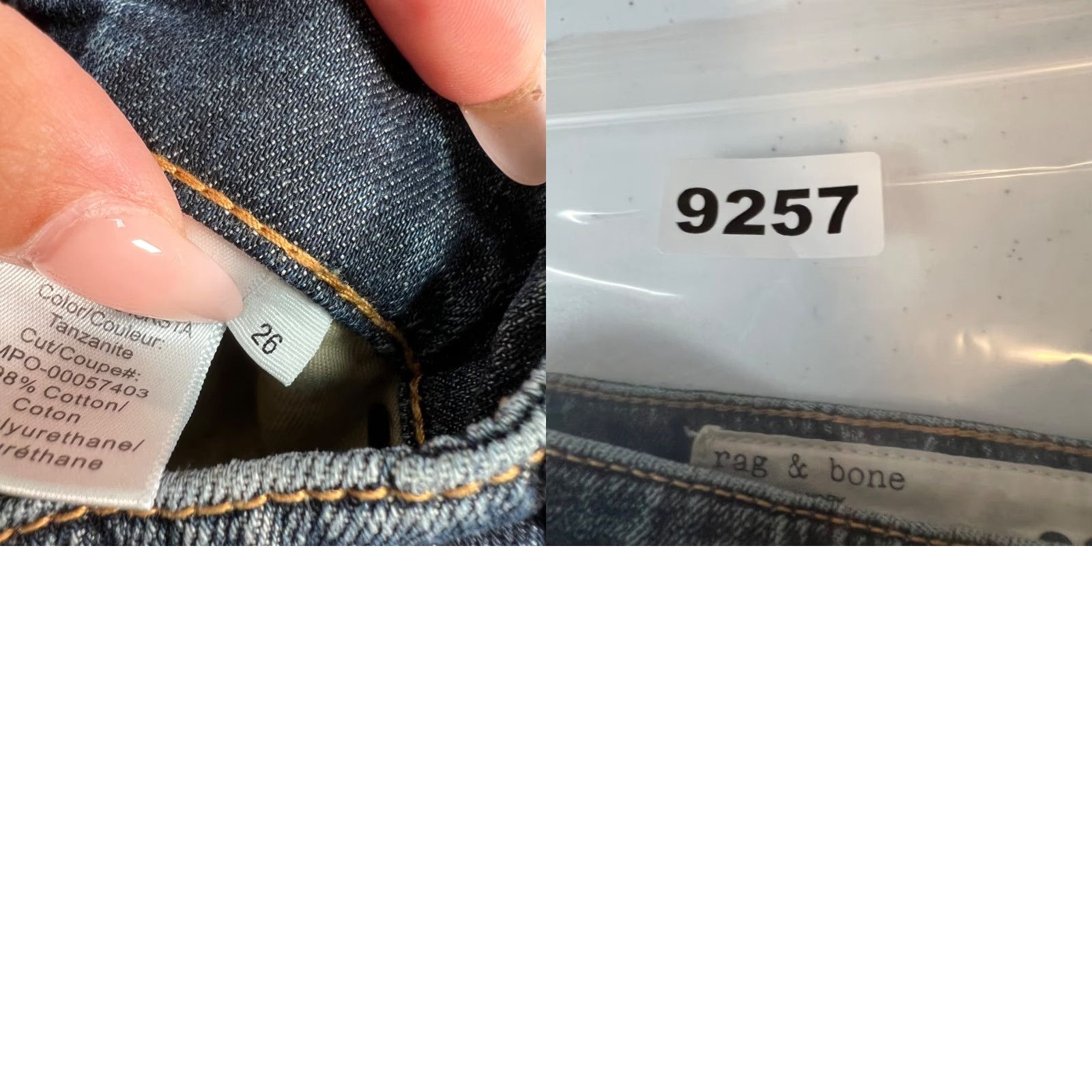 Rag & Bone Rag & Bone New York Womens Low-Rise Slim Boyfriend Jeans Size 26 Size 26" / US 2 / IT 38 - 9 Thumbnail