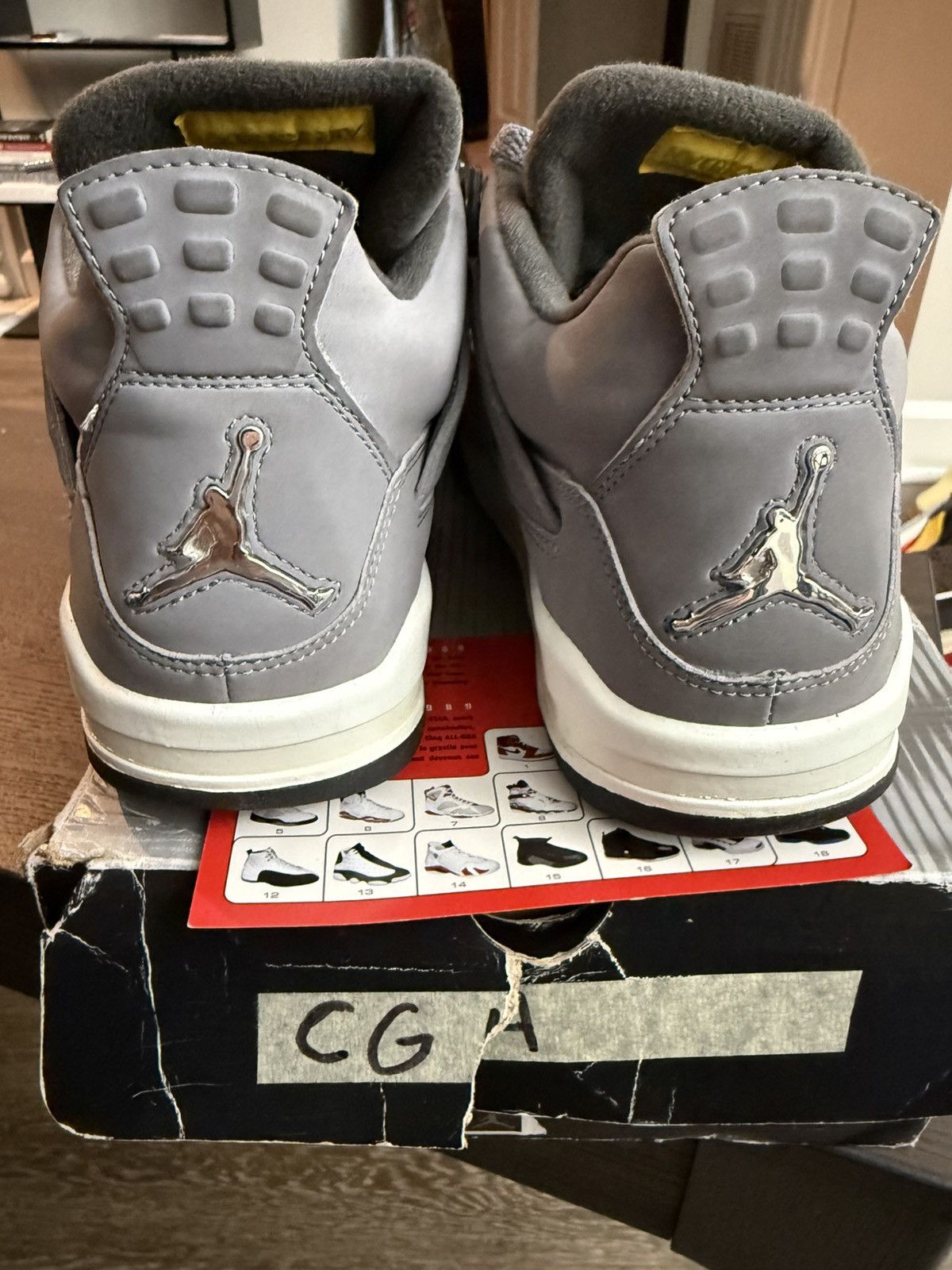 Jordan Brand × Nike Jordan 4 retro cool gray Size US 10.5 / EU 43-44 - 4 Thumbnail