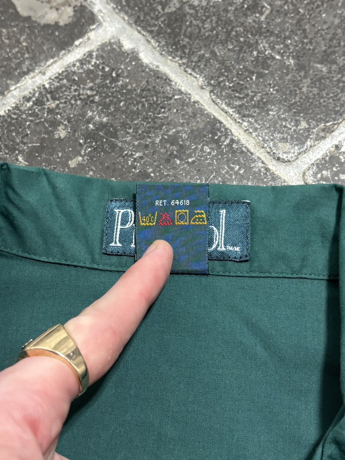 Vintage 1990s Vintage Pajamas Set Dark Green Matching 2 Piece Suit Size US 34 / EU 50 - 5 Thumbnail