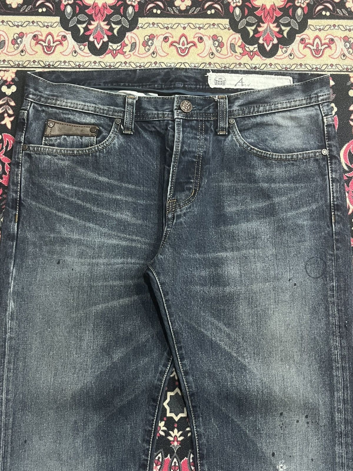 Japanese Brand Vintage Japanese Brand And Rica Sulphur Washed Whisker Jeans Size US 34 / EU 50 - 4 Thumbnail