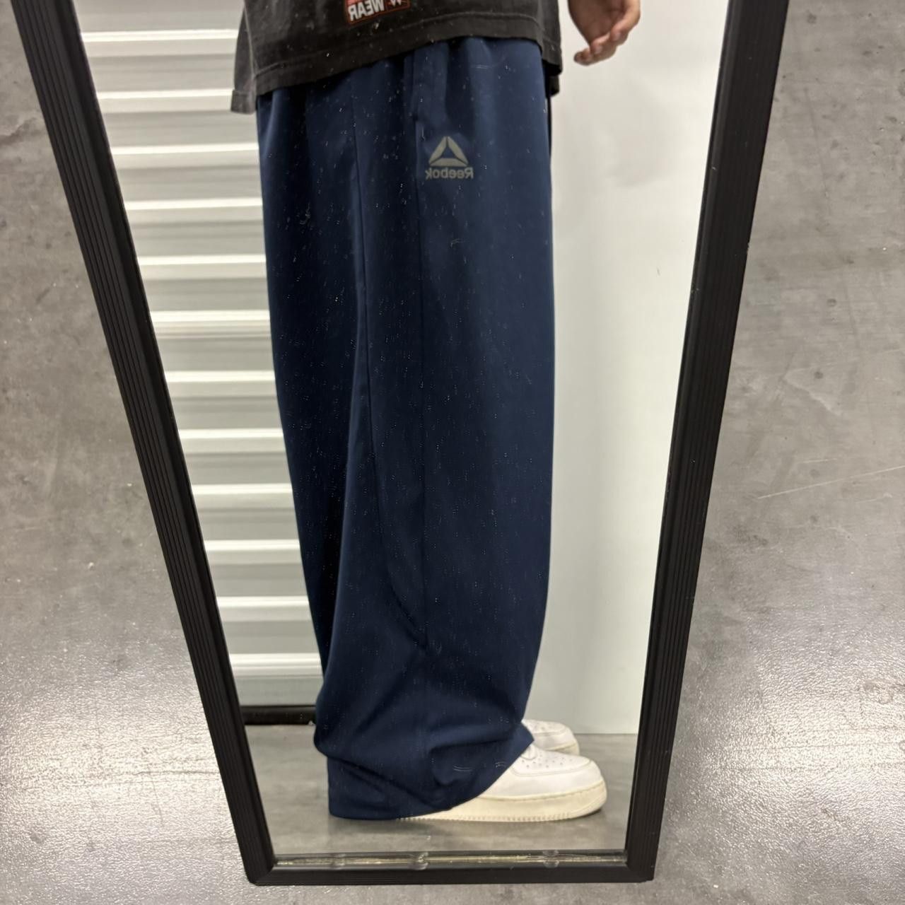 Vintage Crazy Vintage Y2K/2000s Super Baggy Wideleg Navy Blue Reebok SweatPants! Size US 40 / EU 56 - 1 Thumbnail