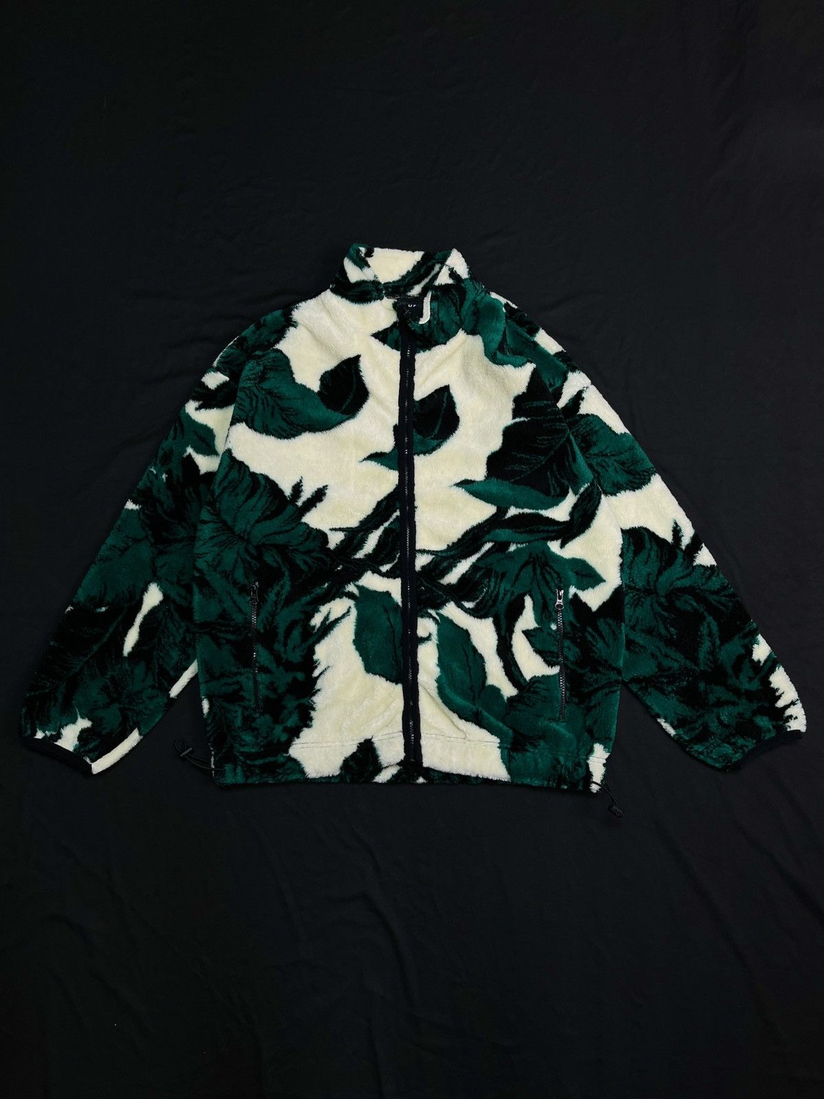 Huf Rare HUF Worldwide Sativa Floral Natural Green Jacket Medium Size US M / EU 48-50 / 2 - 1 Thumbnail