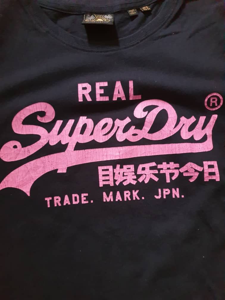 Superdry Superdry pink script Black shirt Size S / US 4 / IT 40 - 3 Thumbnail