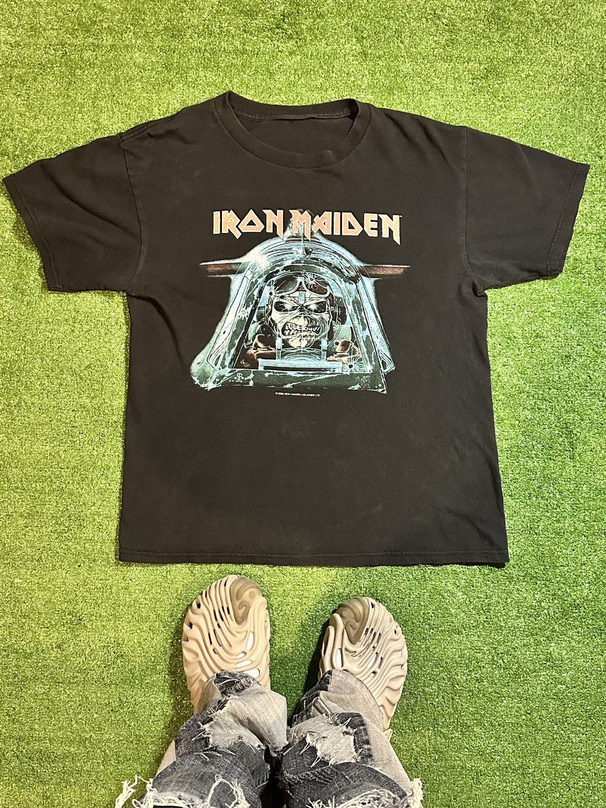Band Tees × Vintage Vintage Iron Maiden Very Aces High Tour Tee Size US S / EU 44-46 / 1 - 1 Thumbnail